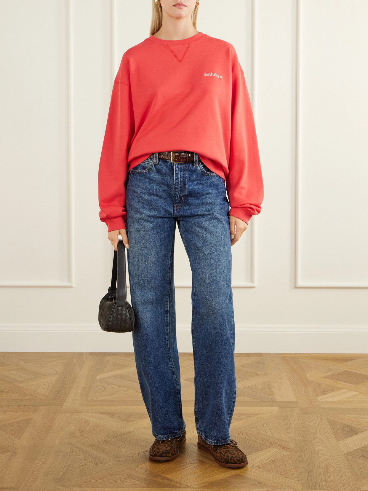 + Sotheby'S Logo-Embroidered Cotton-Jersey Sweatshirt