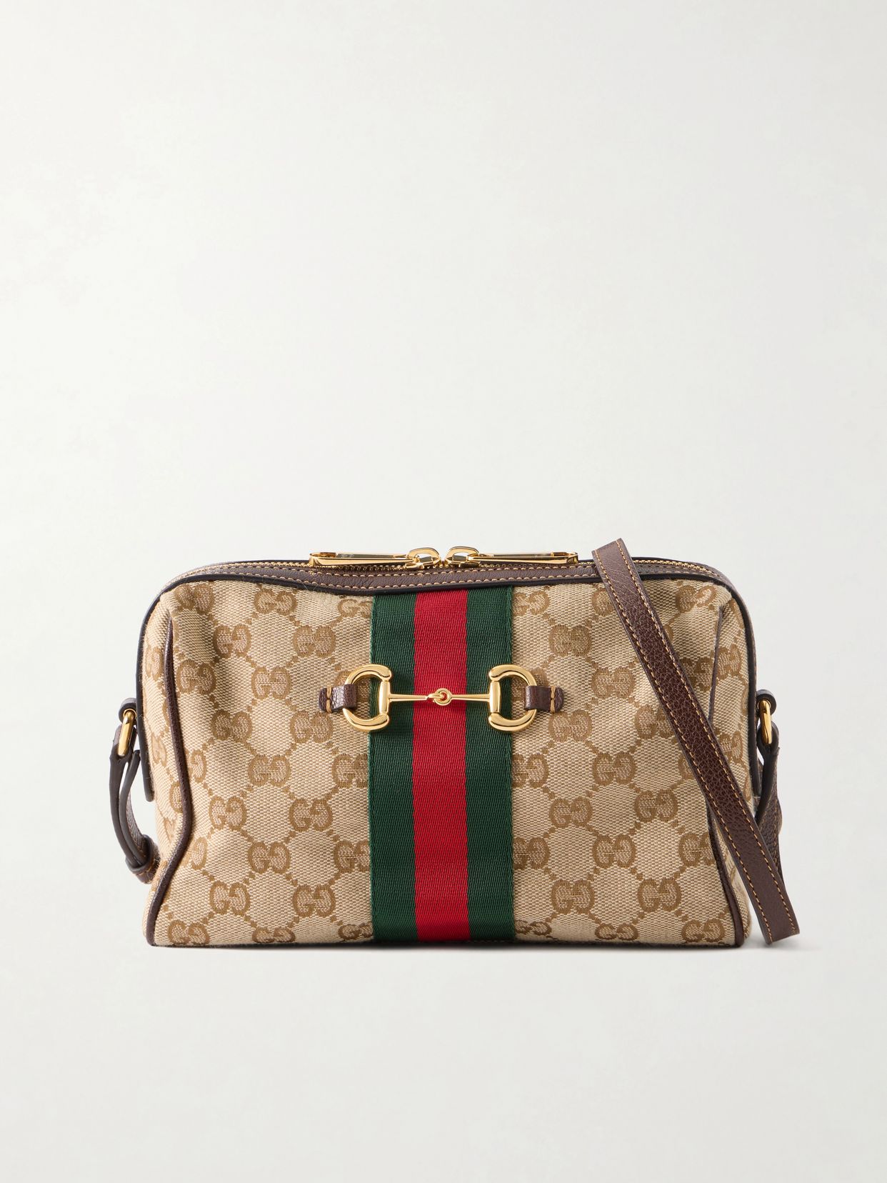 camera case web trimmed canvas shoulder bag