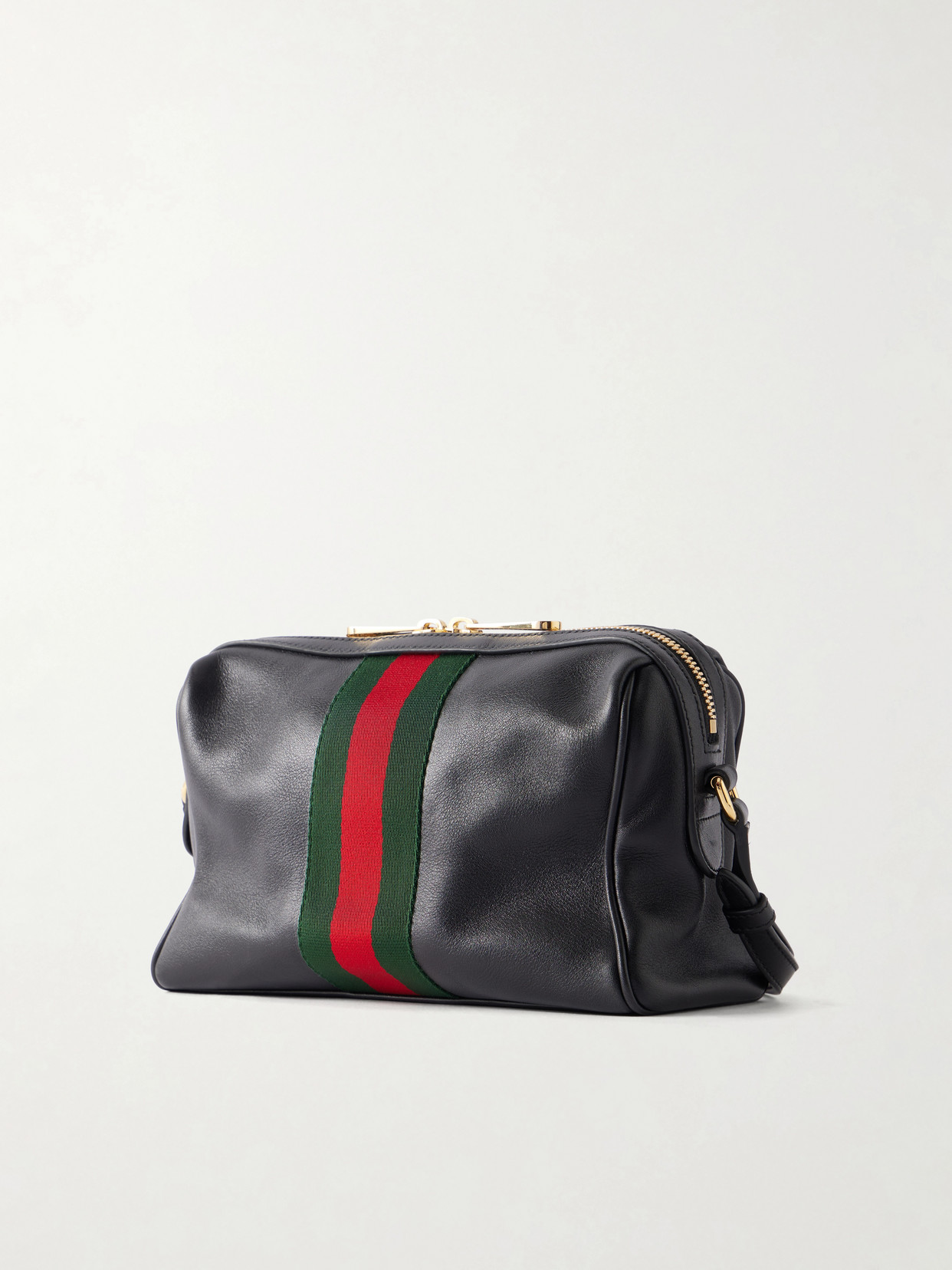 Camera Case Web-Trimmed Shoulder Bag