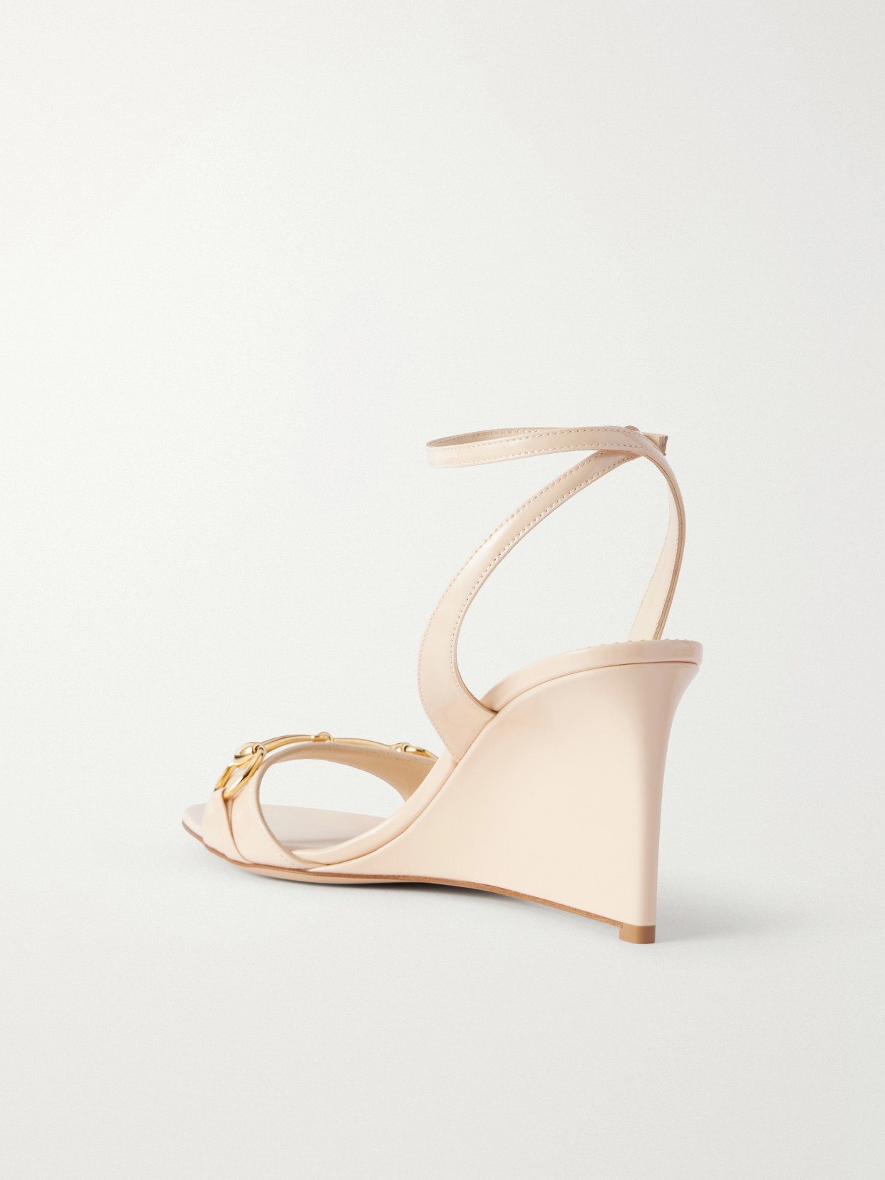 Donna 80 Horsebit-Embellished Wedge