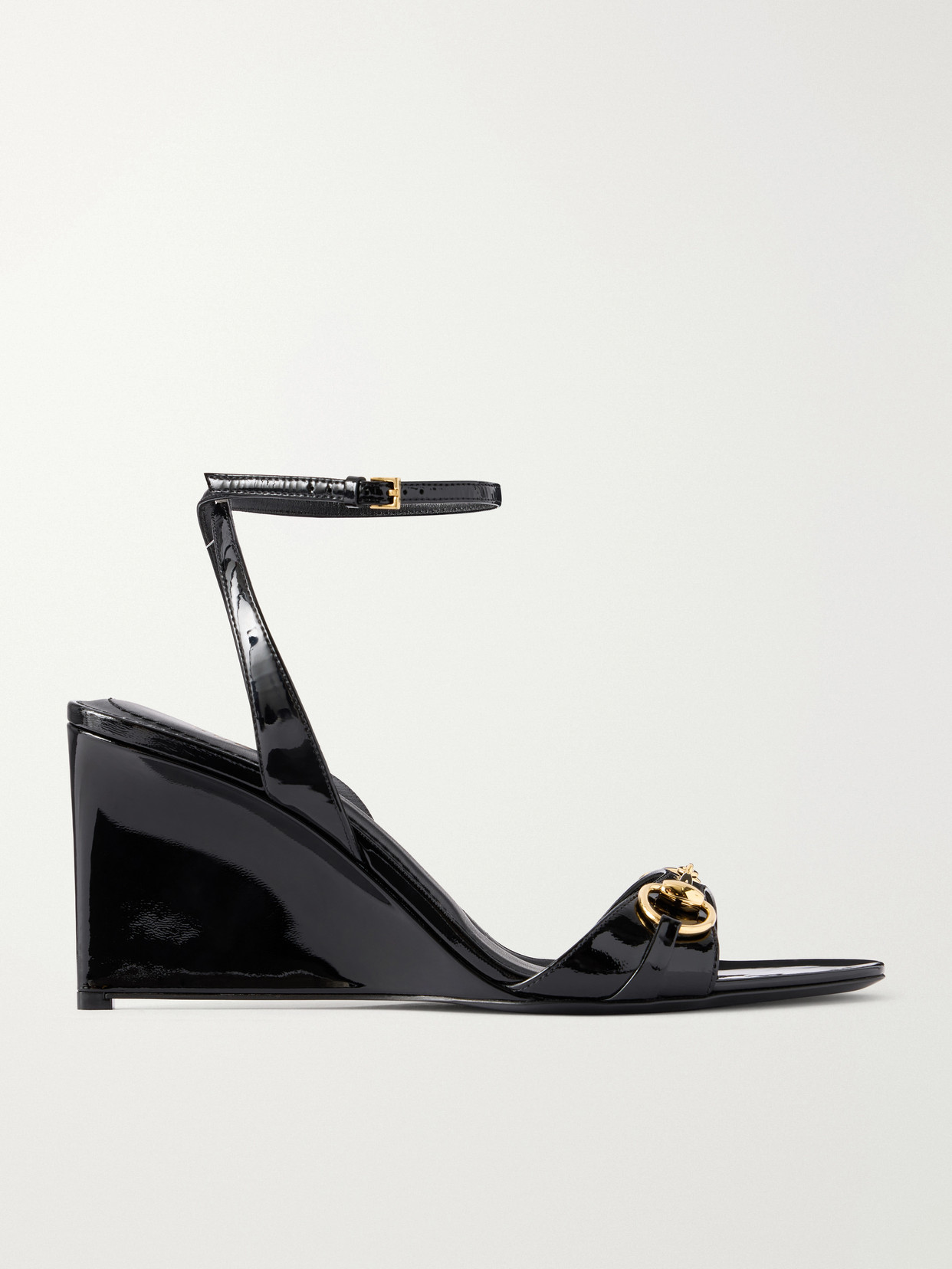 Donna 80 Horsebit-Embellished Wedge
