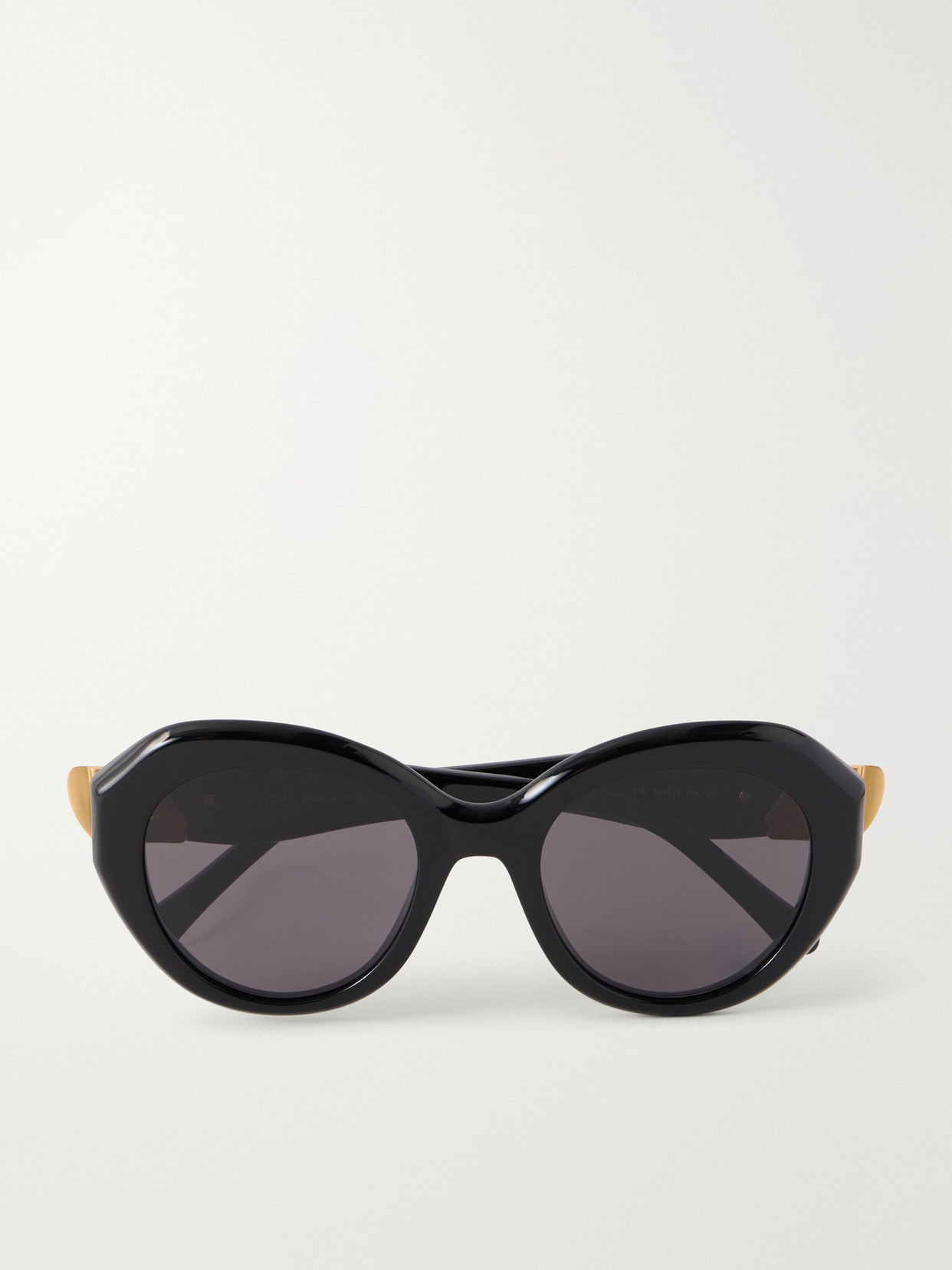 Loewe Coil Cat-eye Acetate Sunglasses In Black