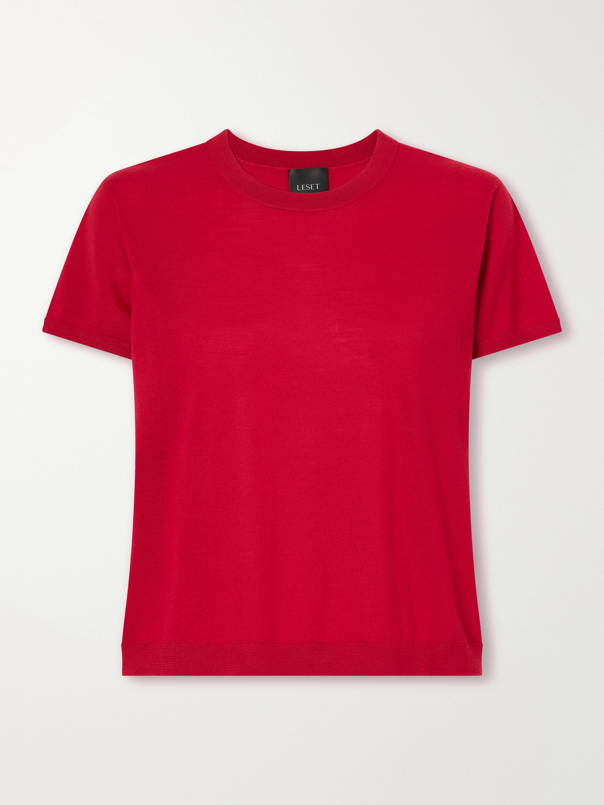 Leset James Margo Merino Wool Top In Brown