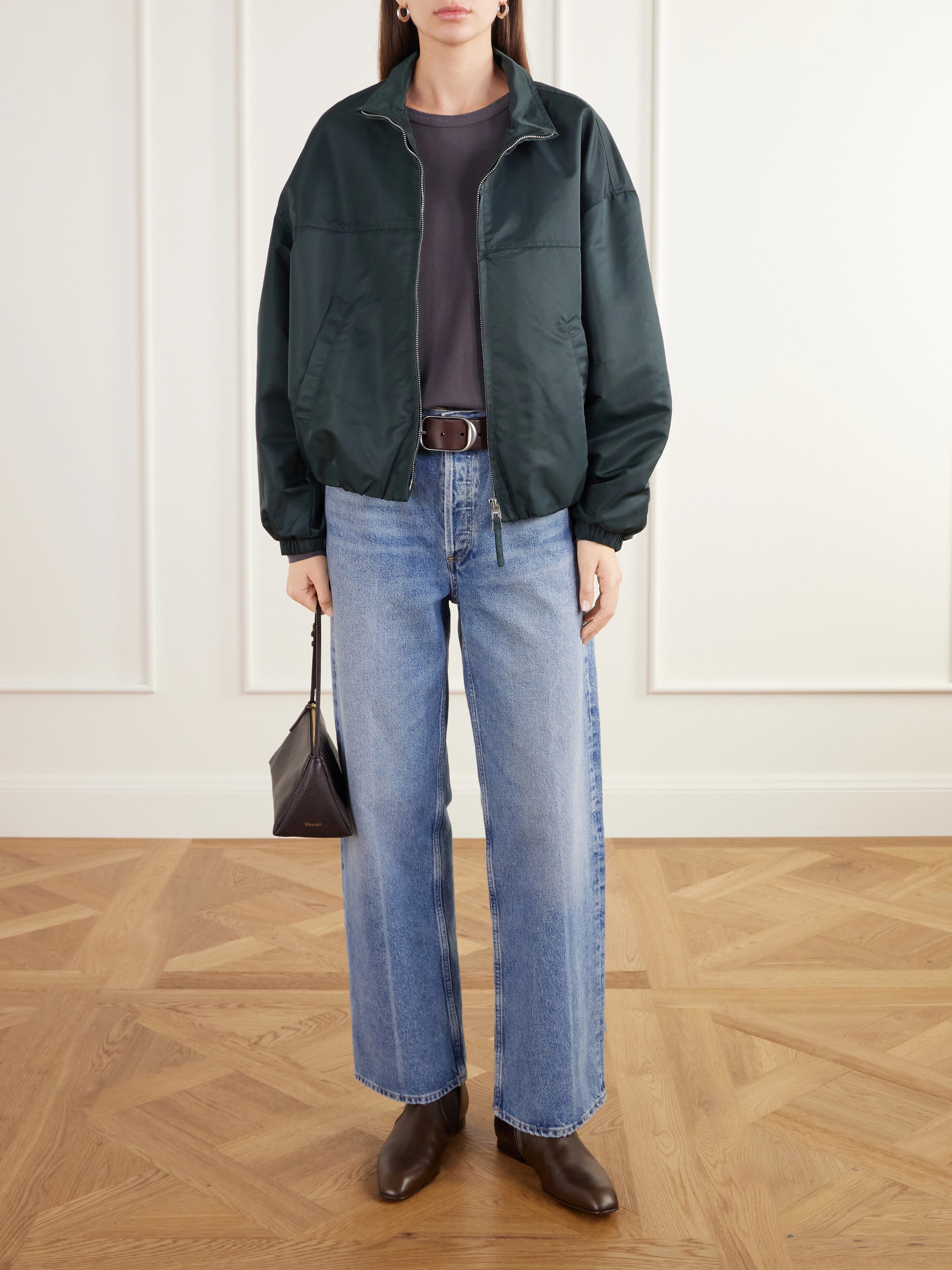 LESET Margo layered cotton-jersey T-shirt