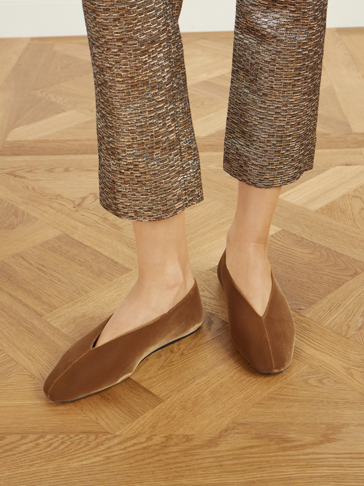 Le Monde Béryl - Olympia Velvet Ballet Flats