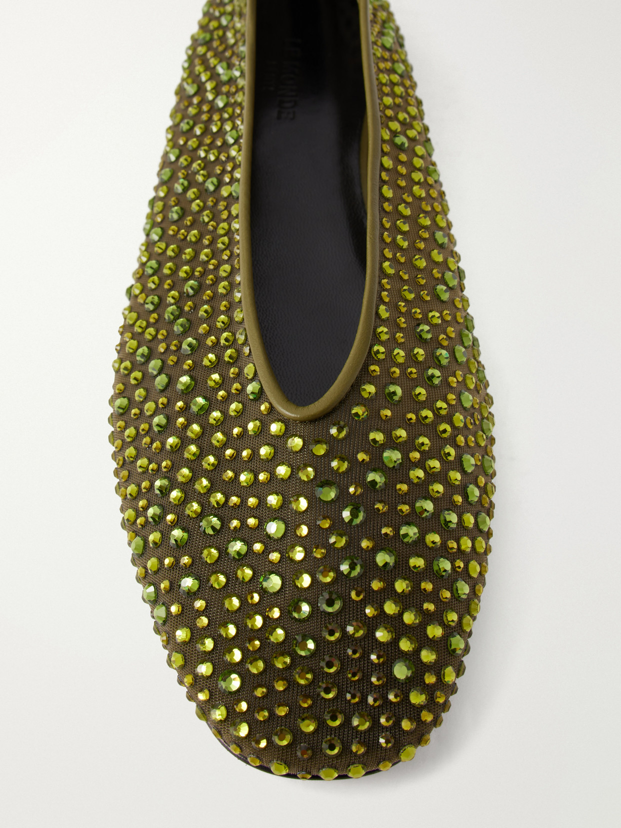 Le Monde Béryl - Luna Crystal-Embellished Ballet Flats