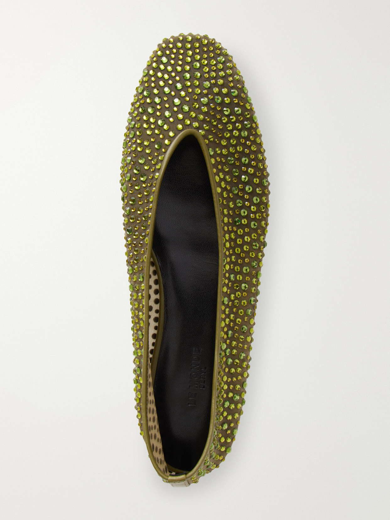 Le Monde Béryl - Luna Crystal-Embellished Ballet Flats