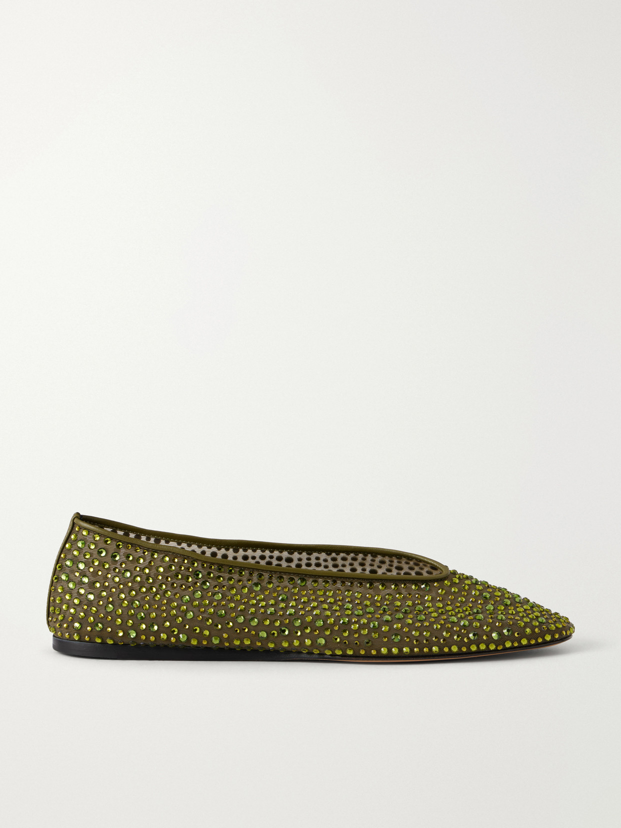Le Monde Béryl - Luna Crystal-Embellished Ballet Flats