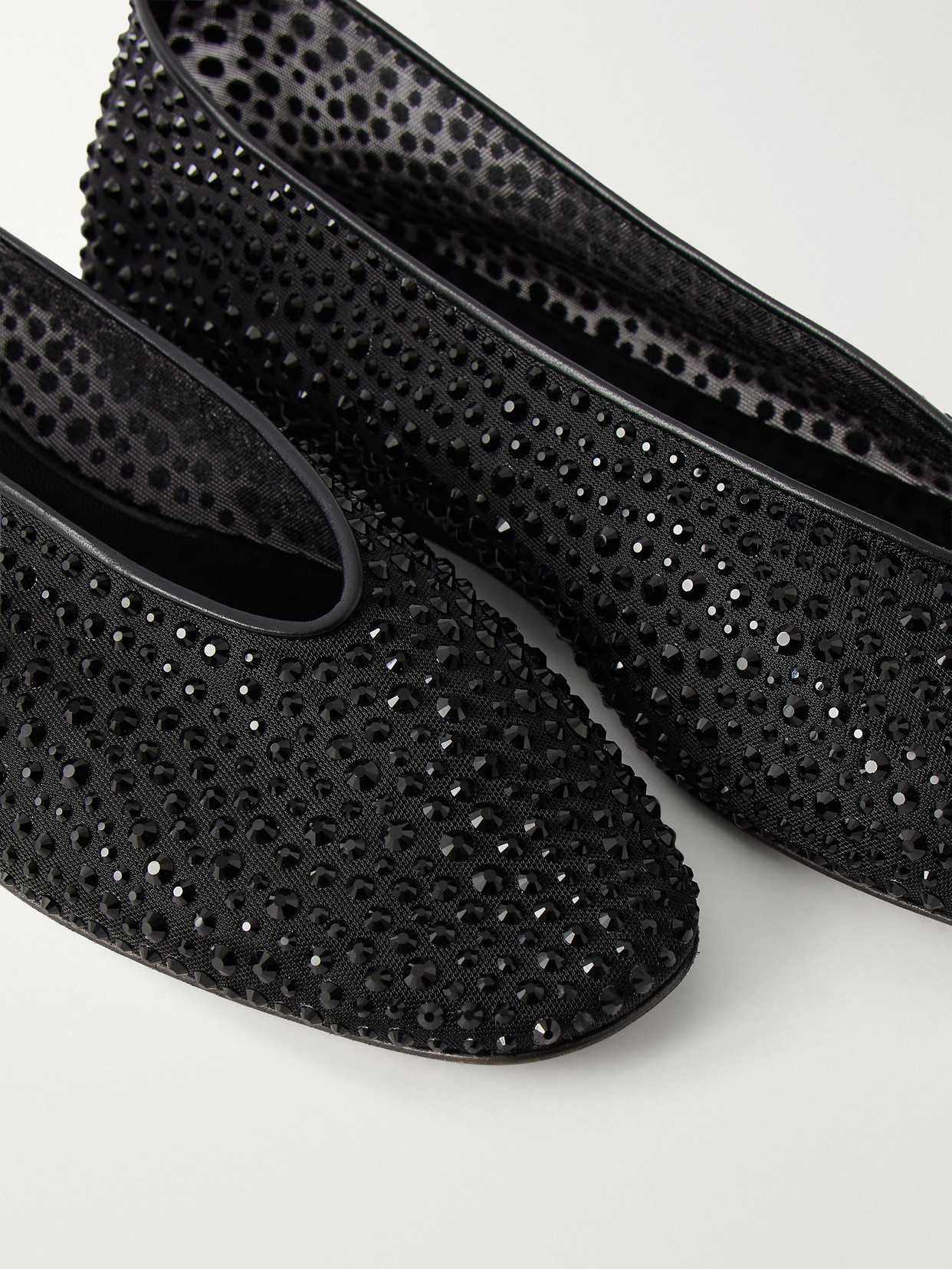 Le Monde Béryl - Luna Crystal-Embellished Ballet Flats