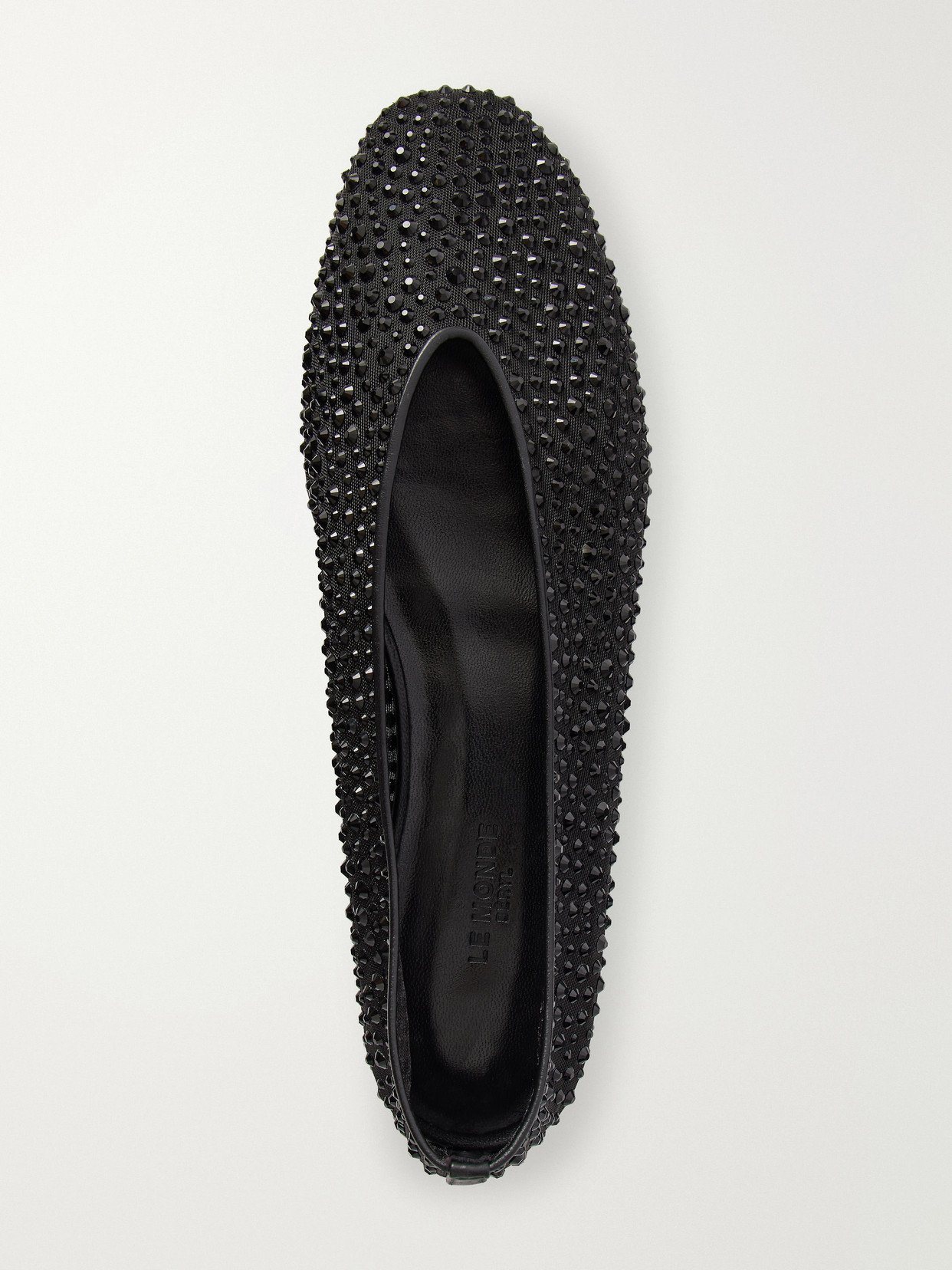 Le Monde Béryl - Luna Crystal-Embellished Ballet Flats