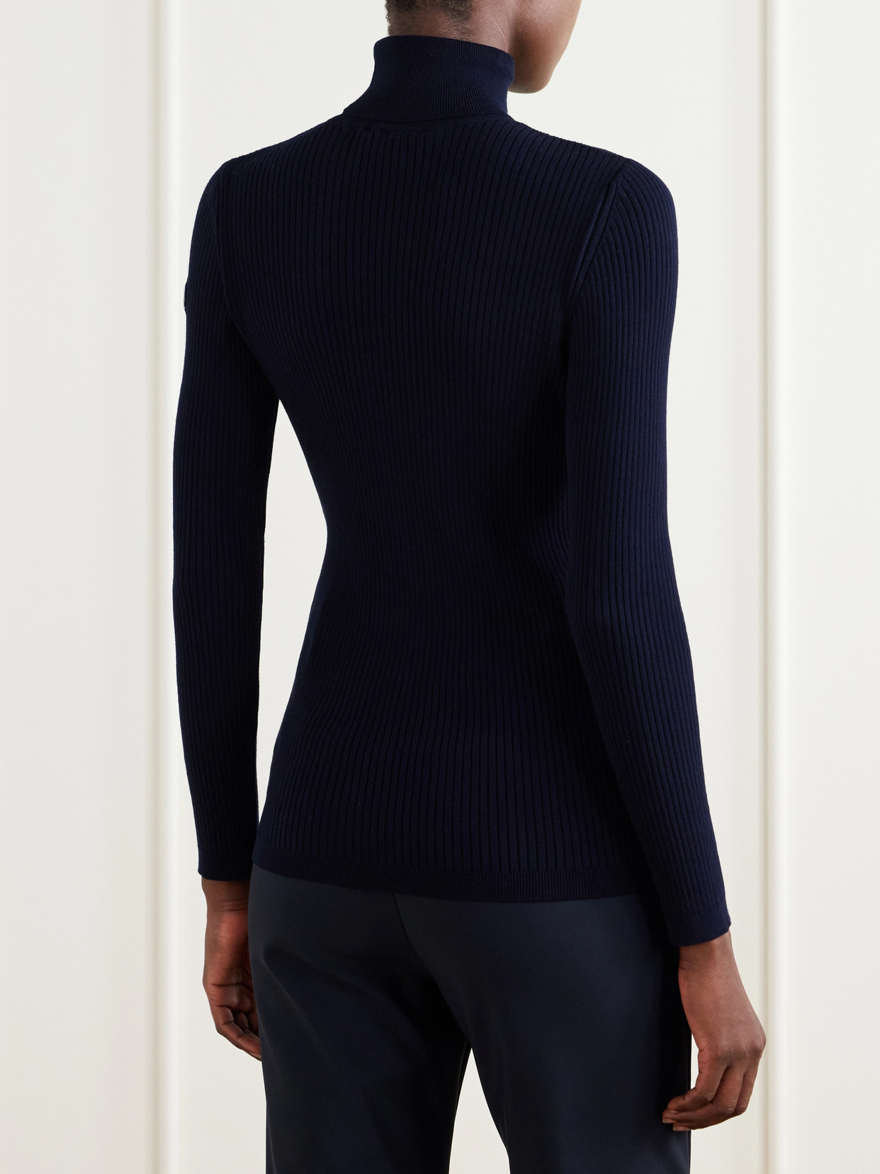 Ancelle Ribbed-Knit Turtleneck Sweater