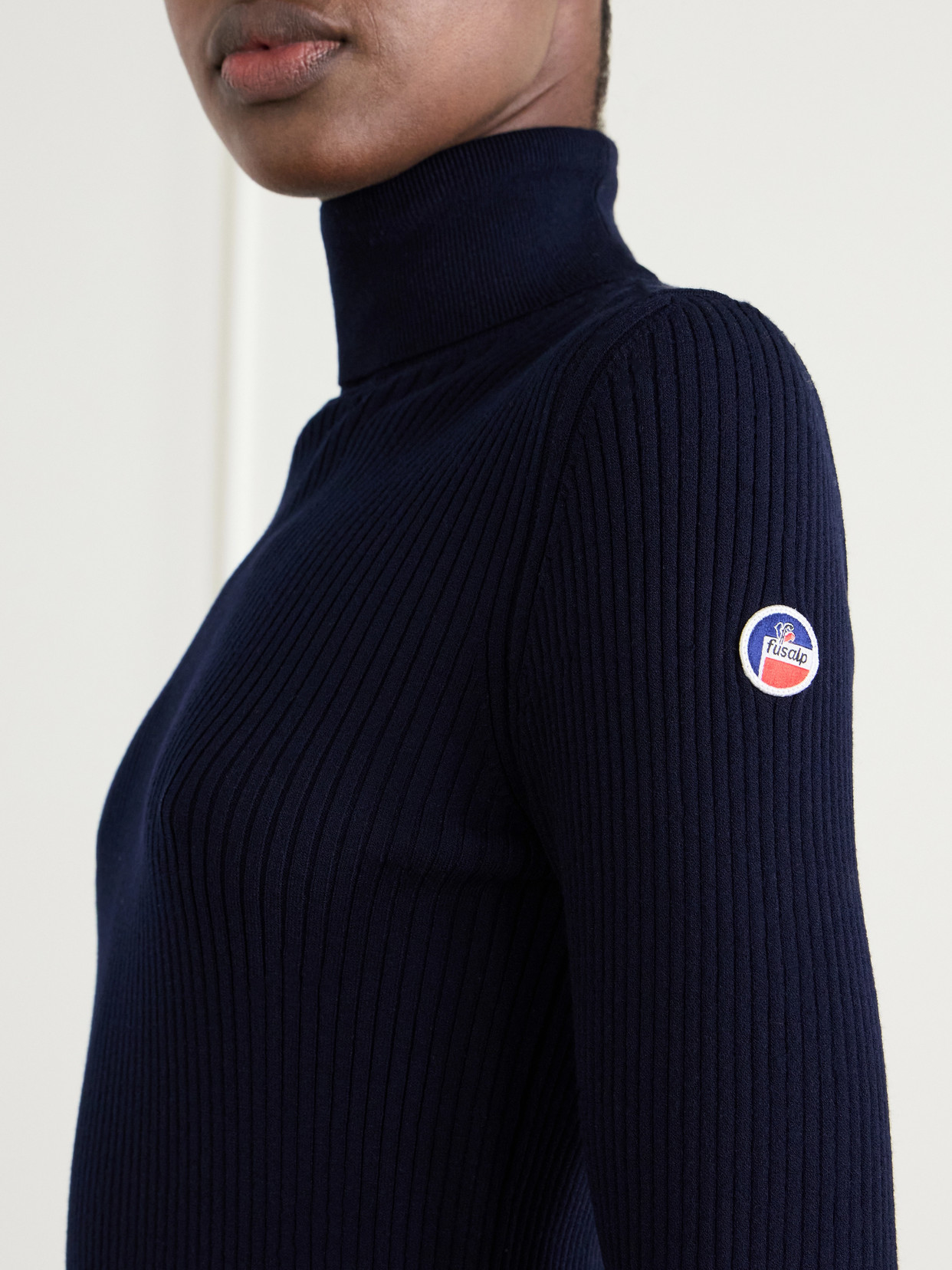 Ancelle Ribbed-Knit Turtleneck Sweater