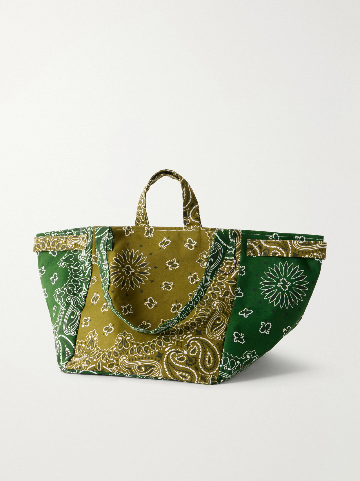 Trapèze Patchwork Paisley-Print Cotton-Twill Tote
