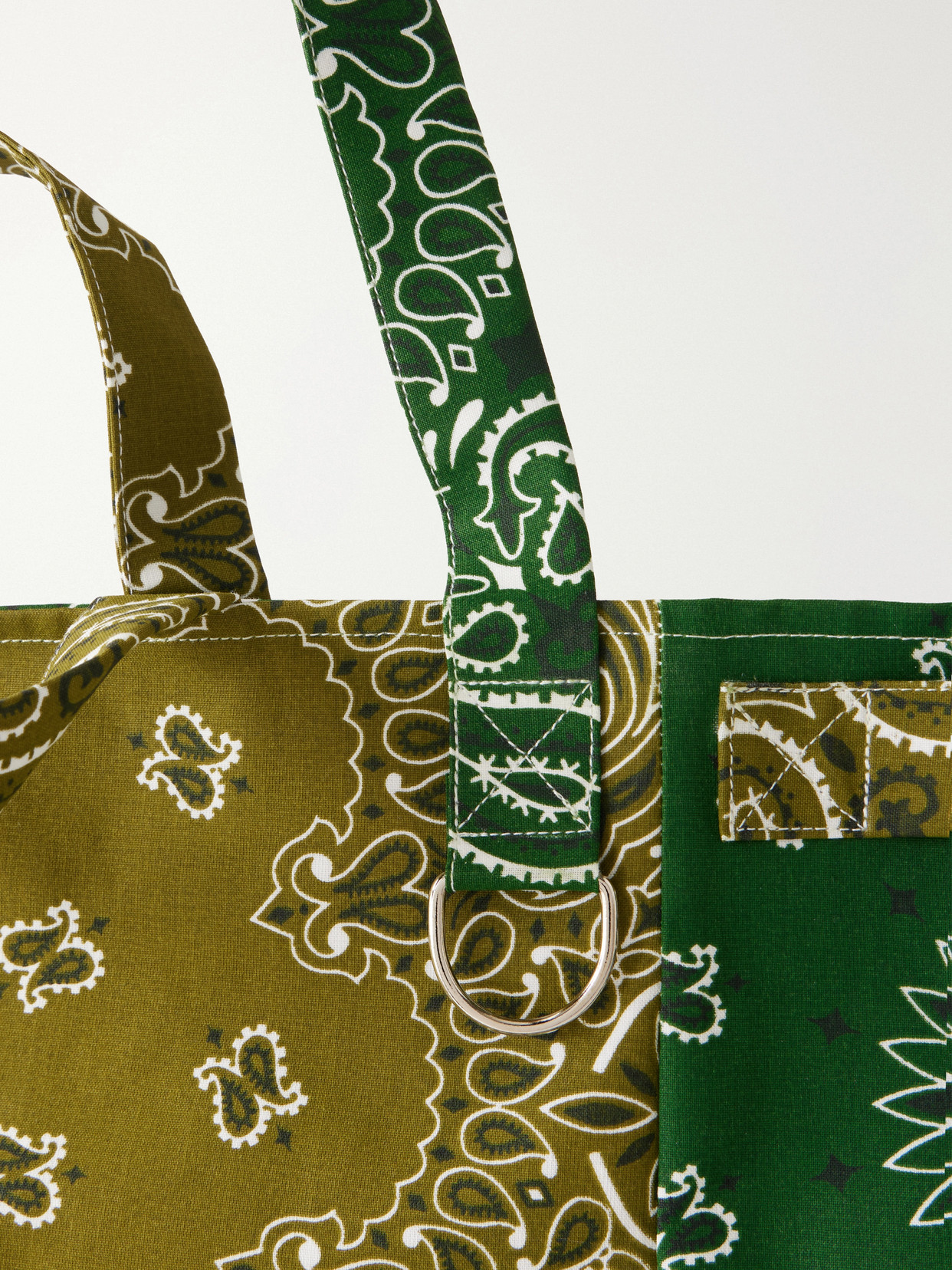 Trapèze Patchwork Paisley-Print Cotton-Twill Tote