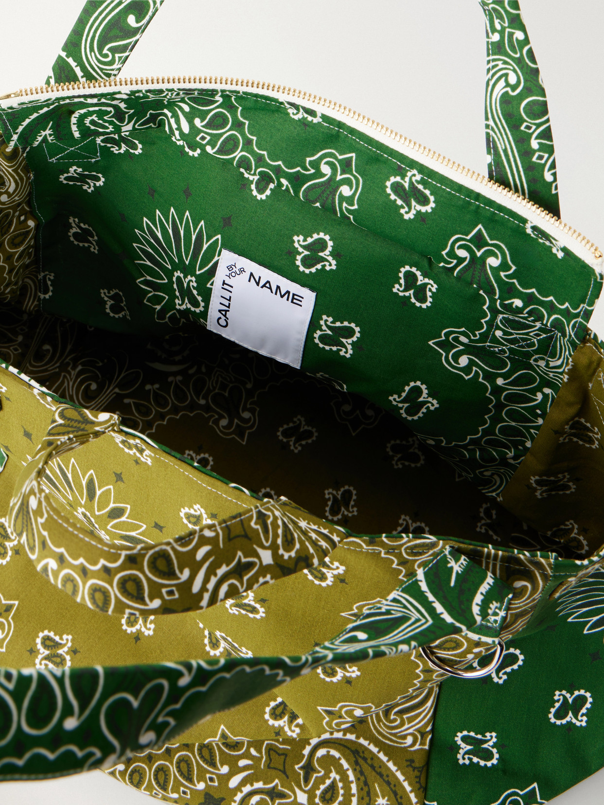 Trapèze Patchwork Paisley-Print Cotton-Twill Tote