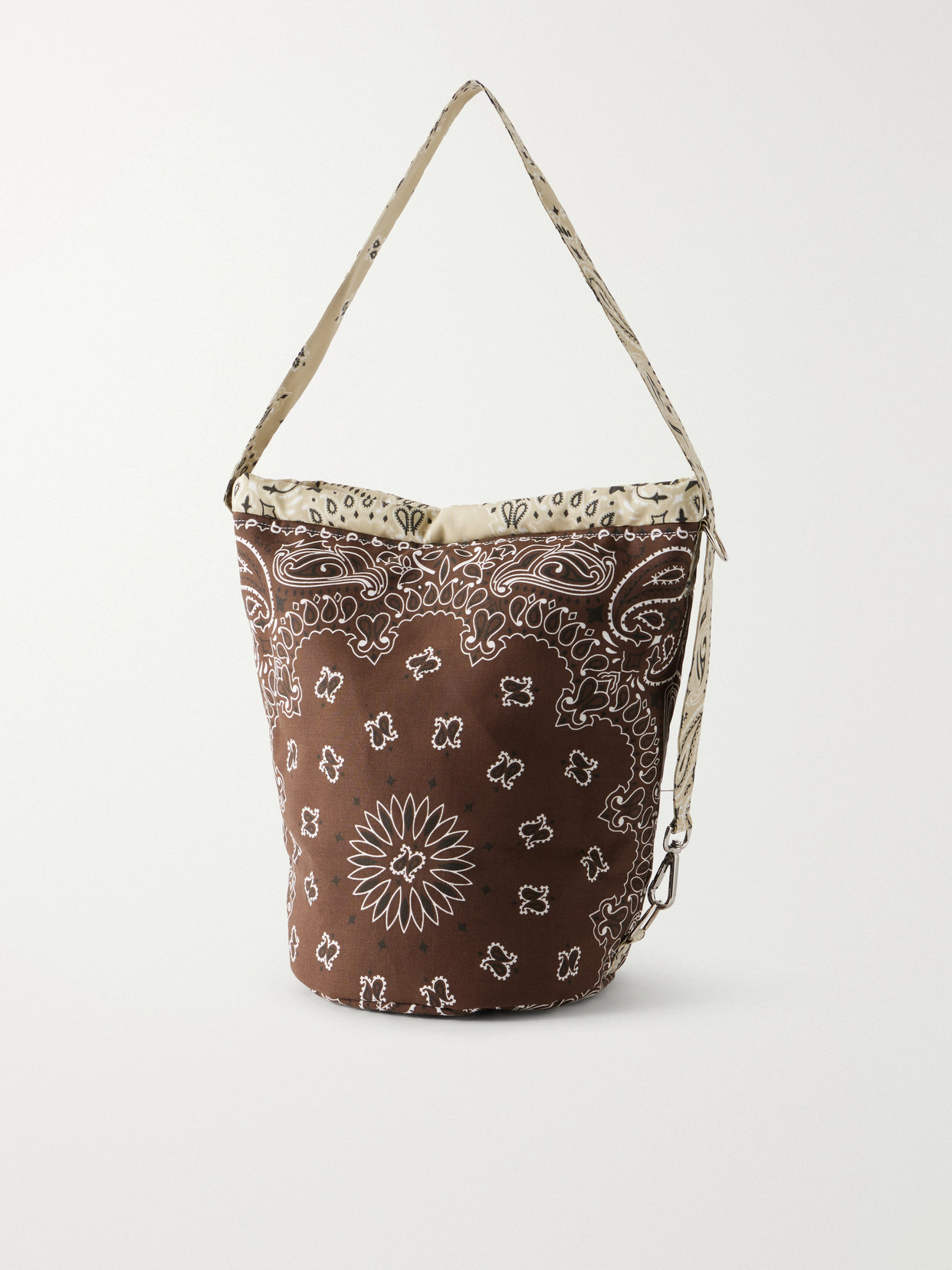 Seau Paisley-Print Cotton-Twill Tote