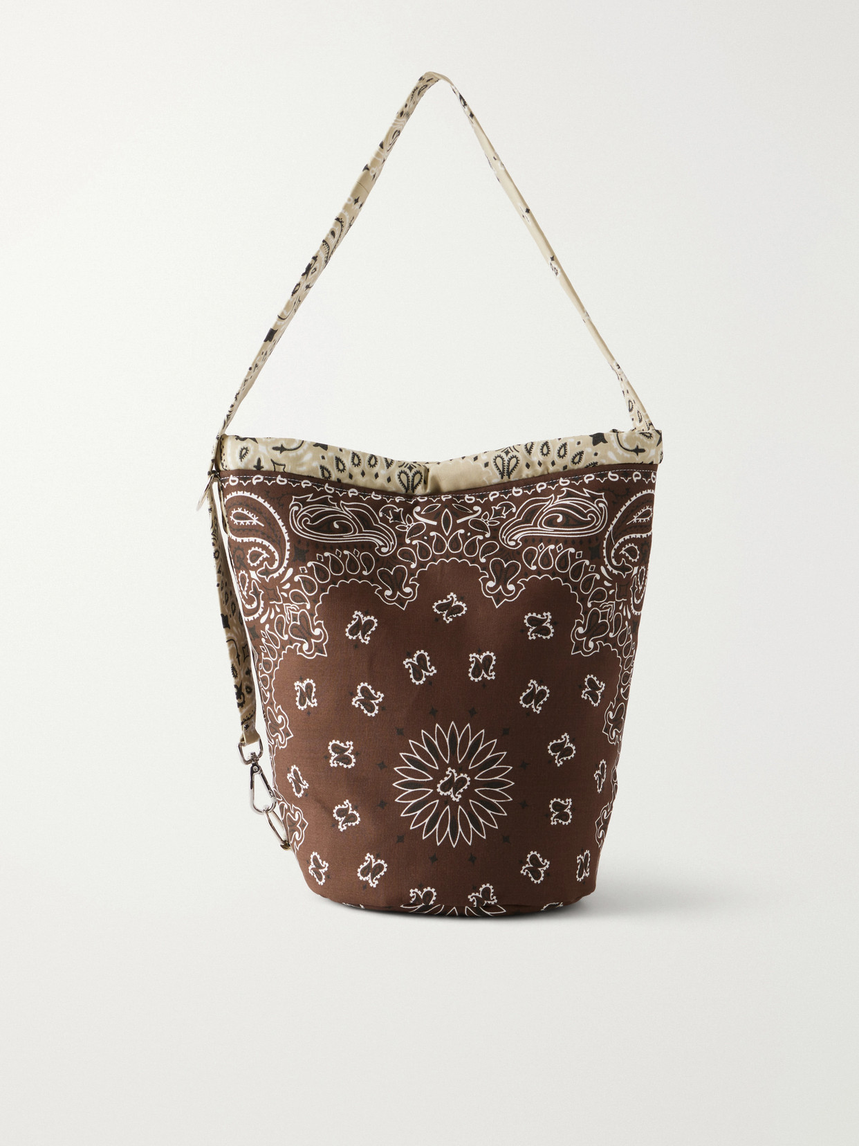 Seau Paisley-Print Cotton-Twill Tote