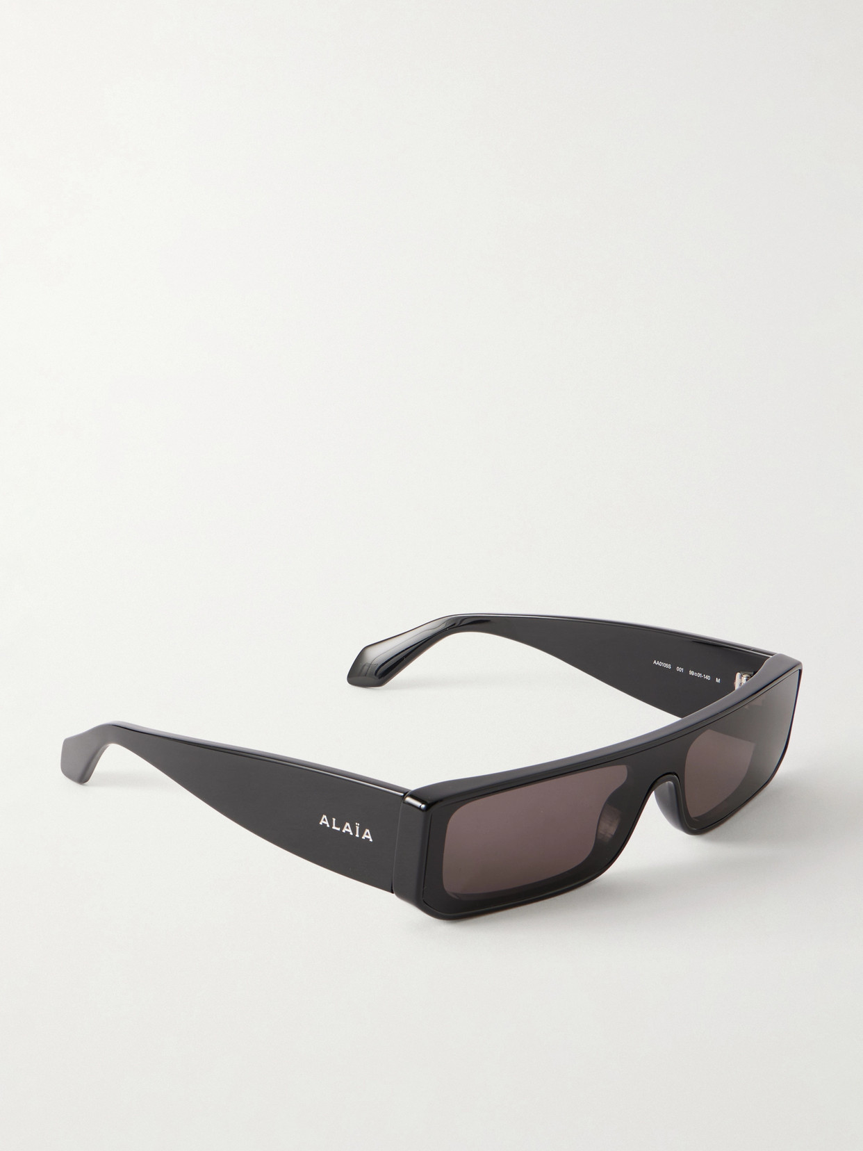 Alaïa Rectangular-frame Recycled-acetate Sunglasses In Black