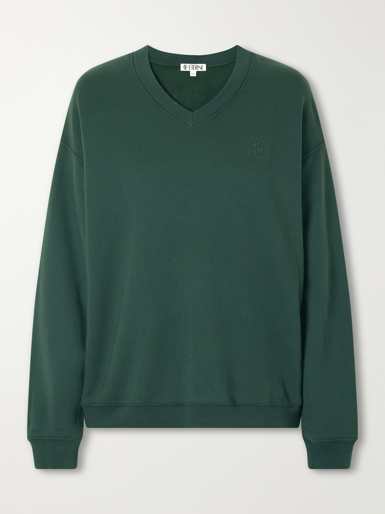 Éterne Logo-embroidered French Cotton And Modal-blend Terry Sweatshirt In Multi