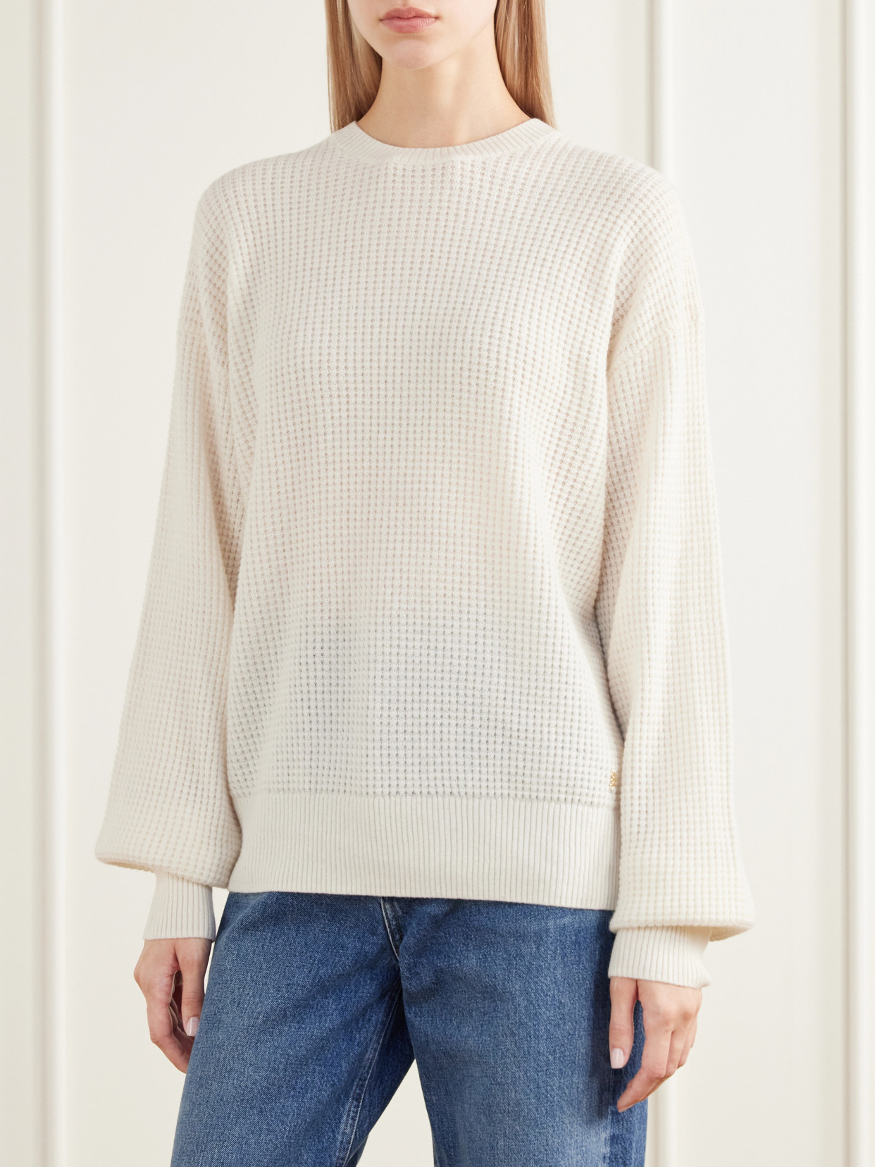 Éterne - Brock Waffle-Knit Cashmere Sweater