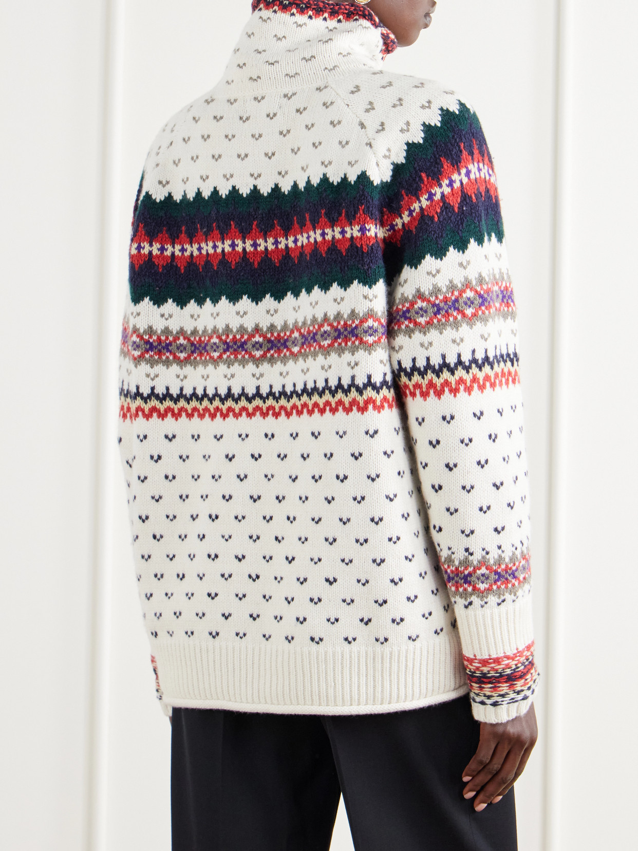 Polo Ralph Lauren - Fair Isle Intarsia-Knit Cotton And Wool-Blend Turtleneck Sweater