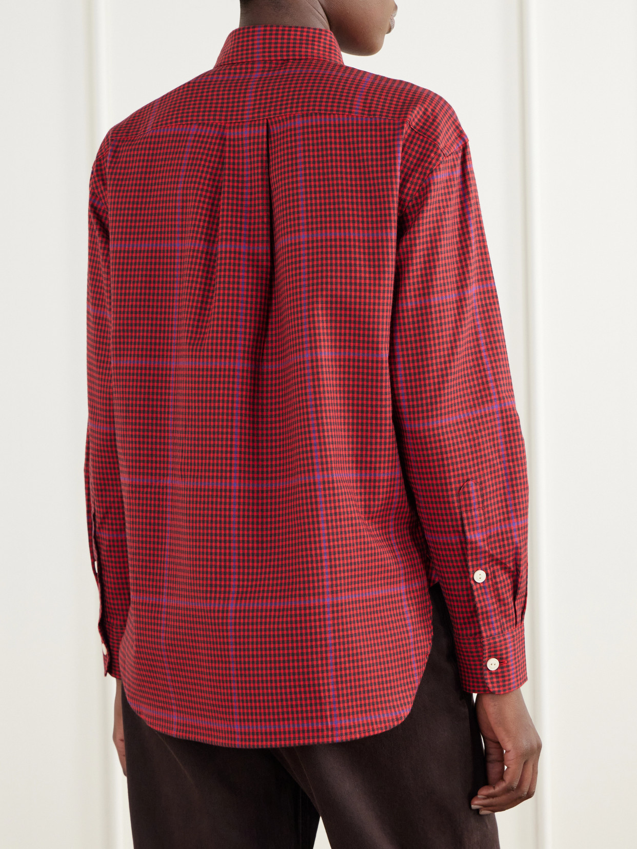 Polo Ralph Lauren - Logo-Embroidered Gingham Cotton-Flannel Shirt
