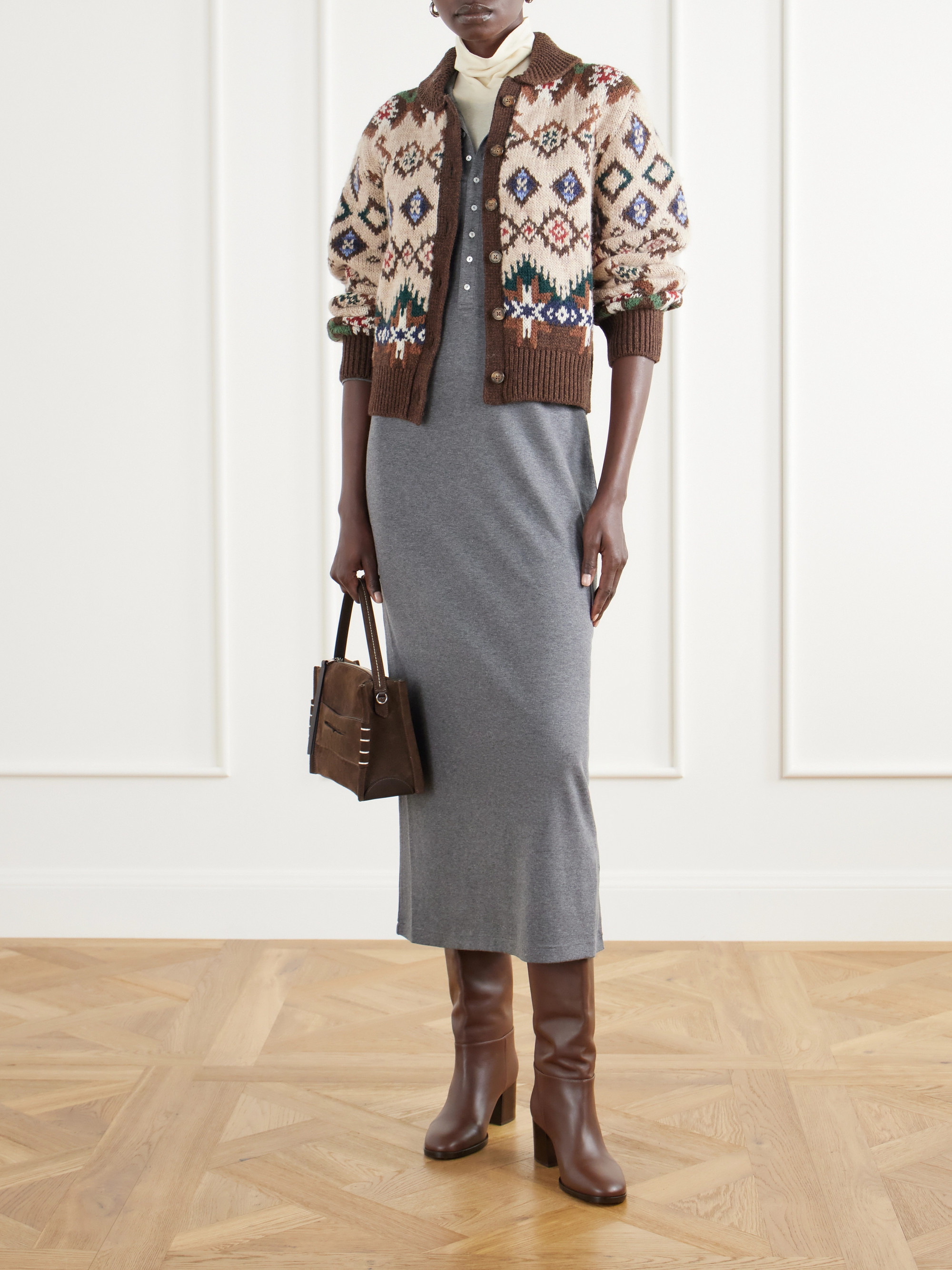 Polo Ralph Lauren Fair Isle wool and cashmere-blend jacquard cardigan
