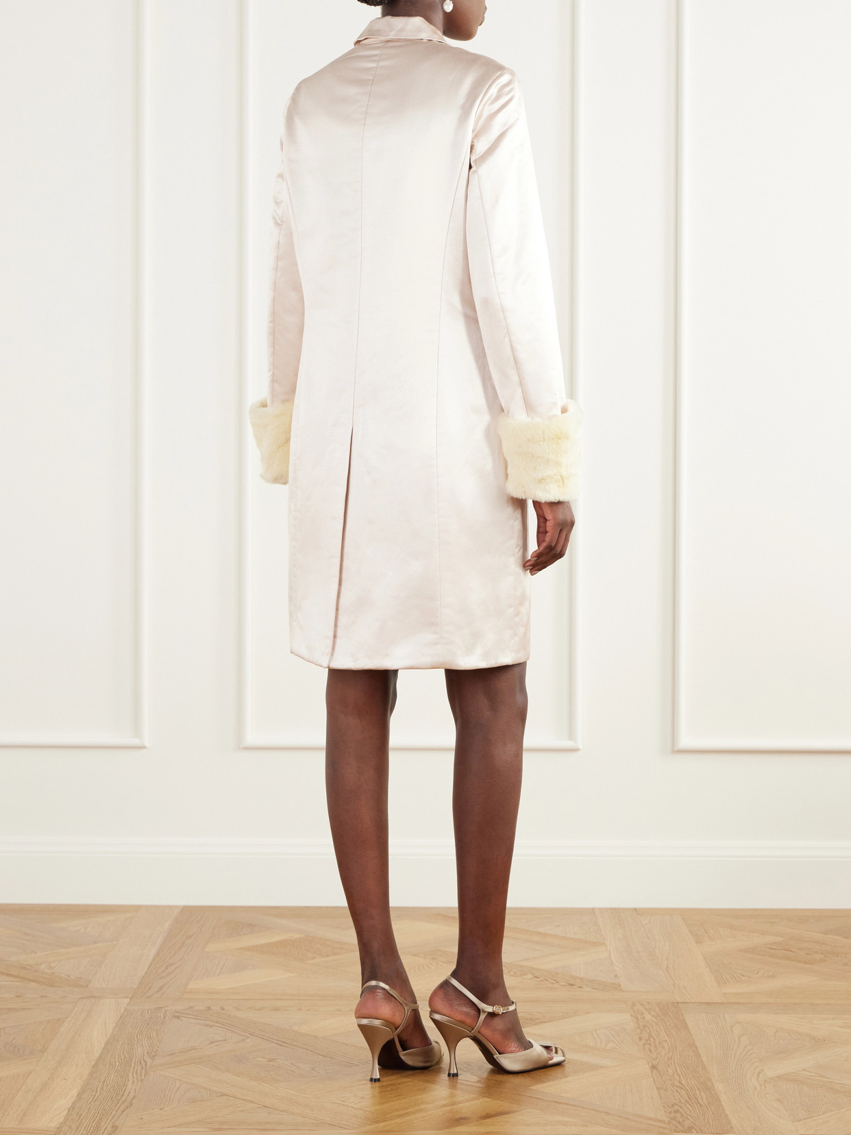 Chester Plush-Trimmed Cotton And Silk-Blend Coat