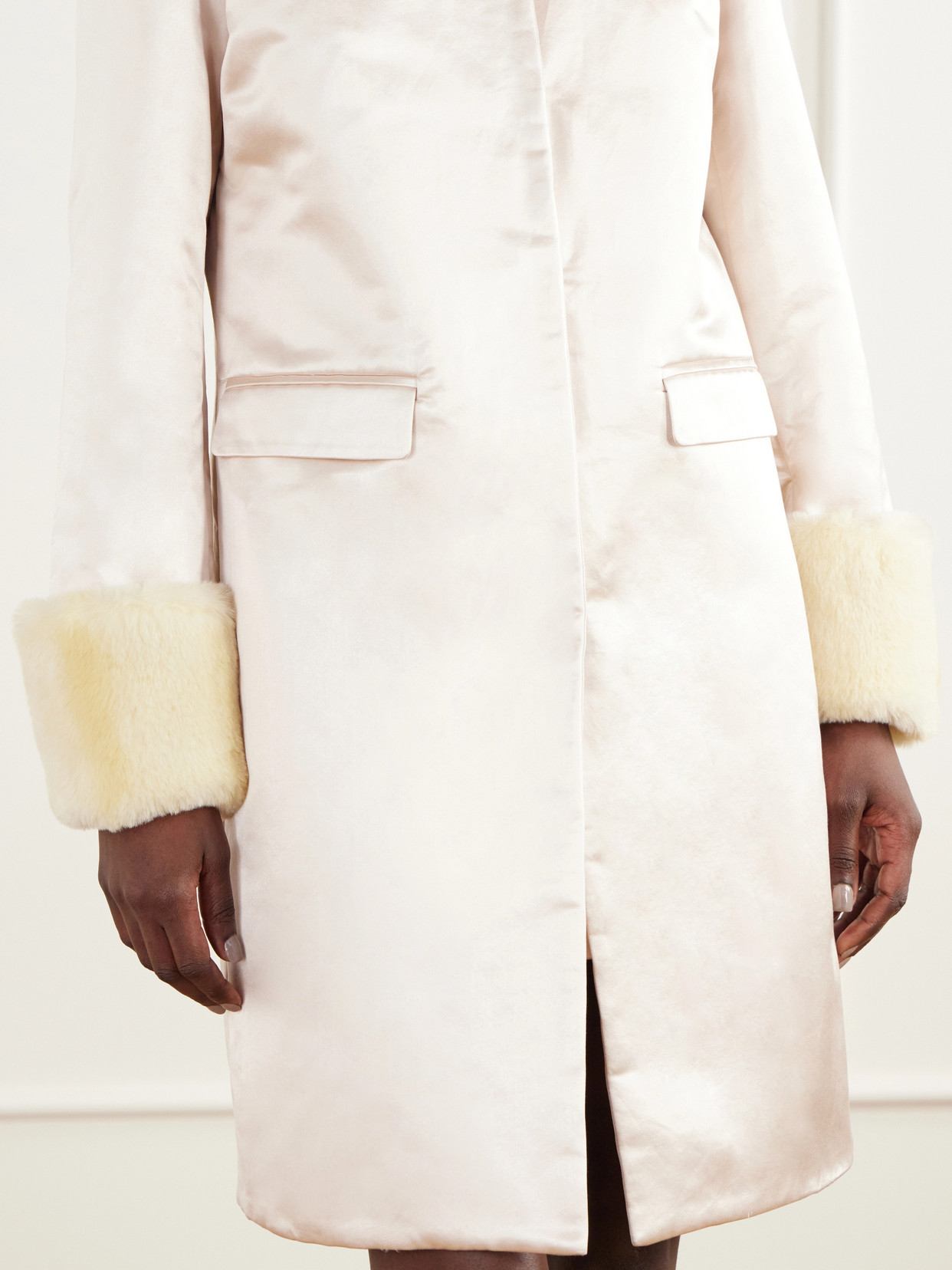 Chester Plush-Trimmed Cotton And Silk-Blend Coat