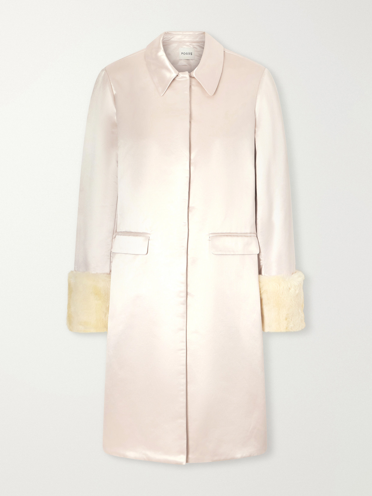 Chester Plush-Trimmed Cotton And Silk-Blend Coat