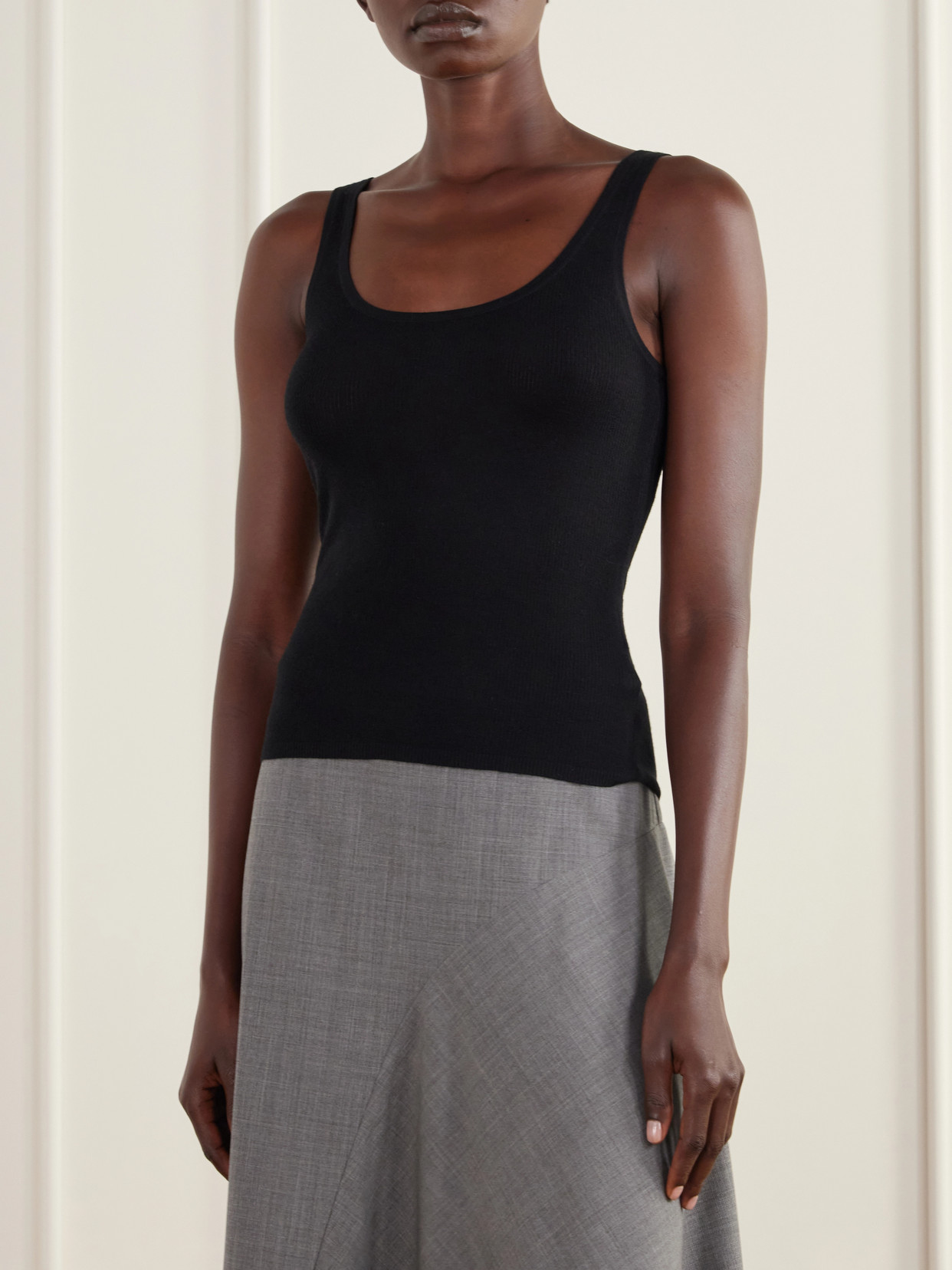 Ribbed Merino Wool Tank