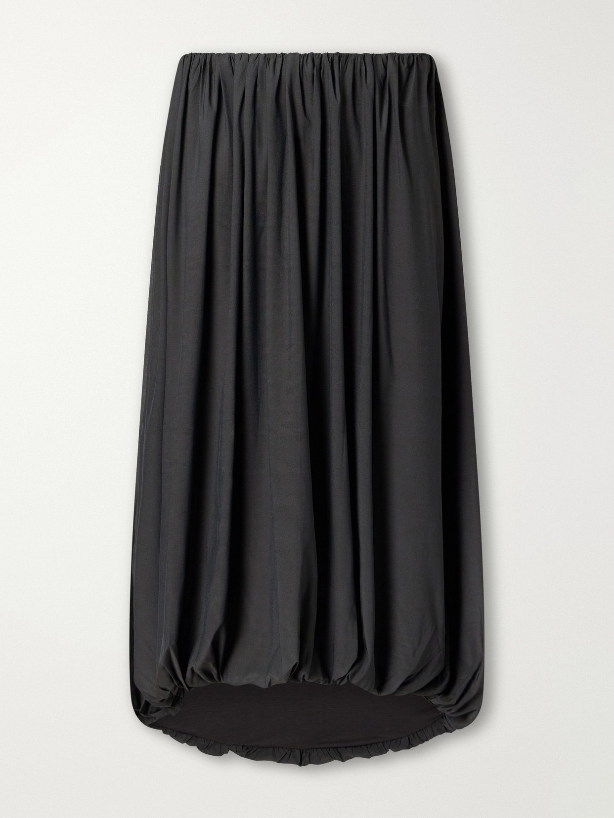 Balloon Gathered Chiffon Midi