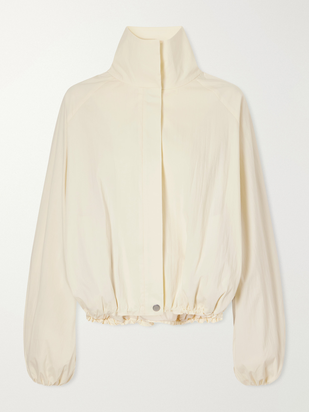 Cotton-Blend Poplin Bomber Jacket