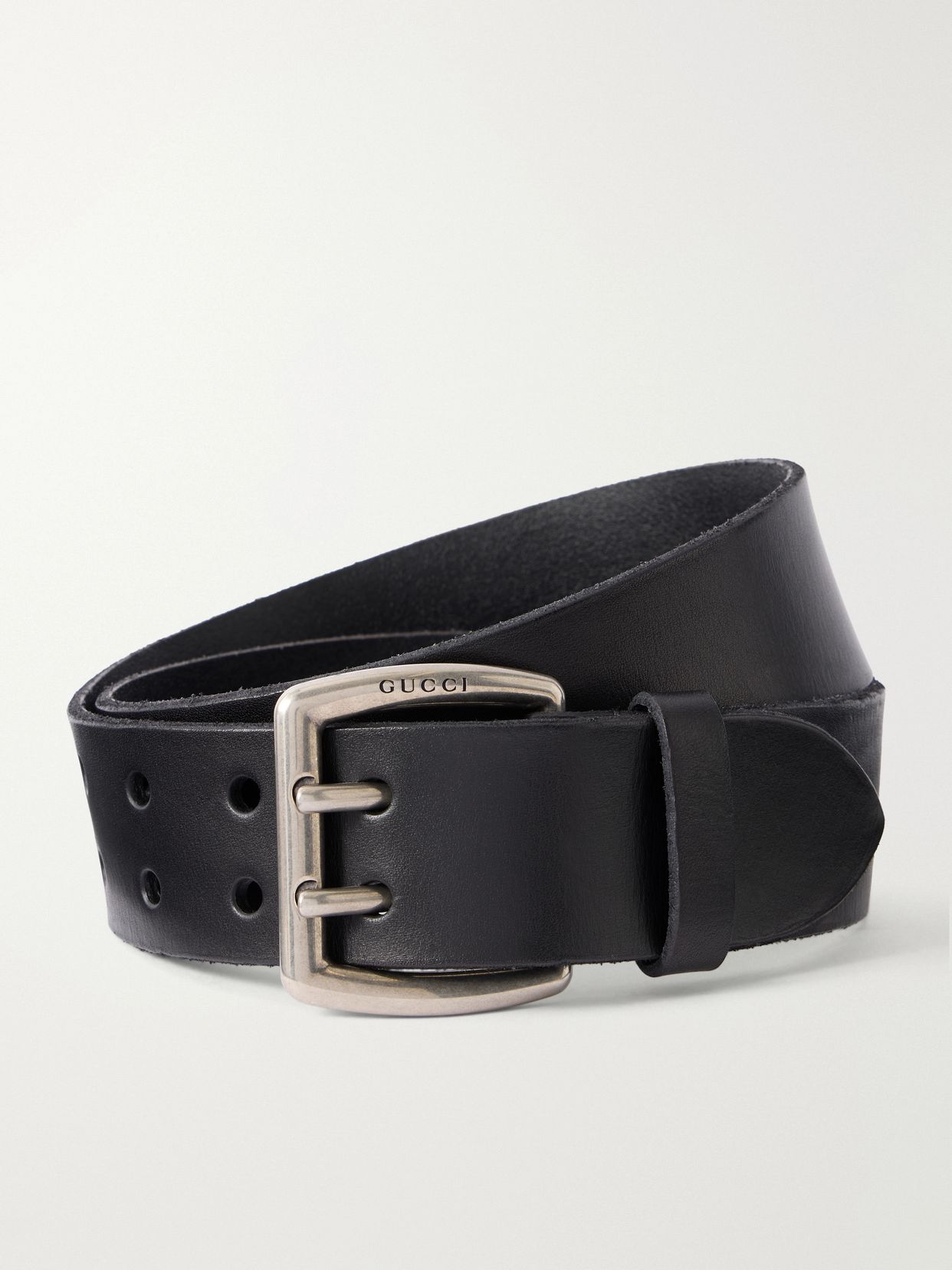 wide leather belt