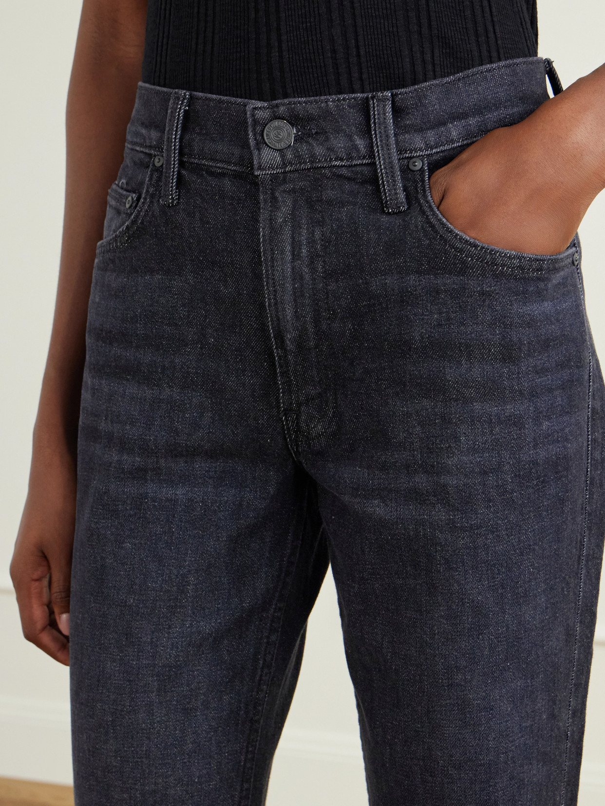 The Reifler Stretch Mid-Rise Straight-Leg Jeans