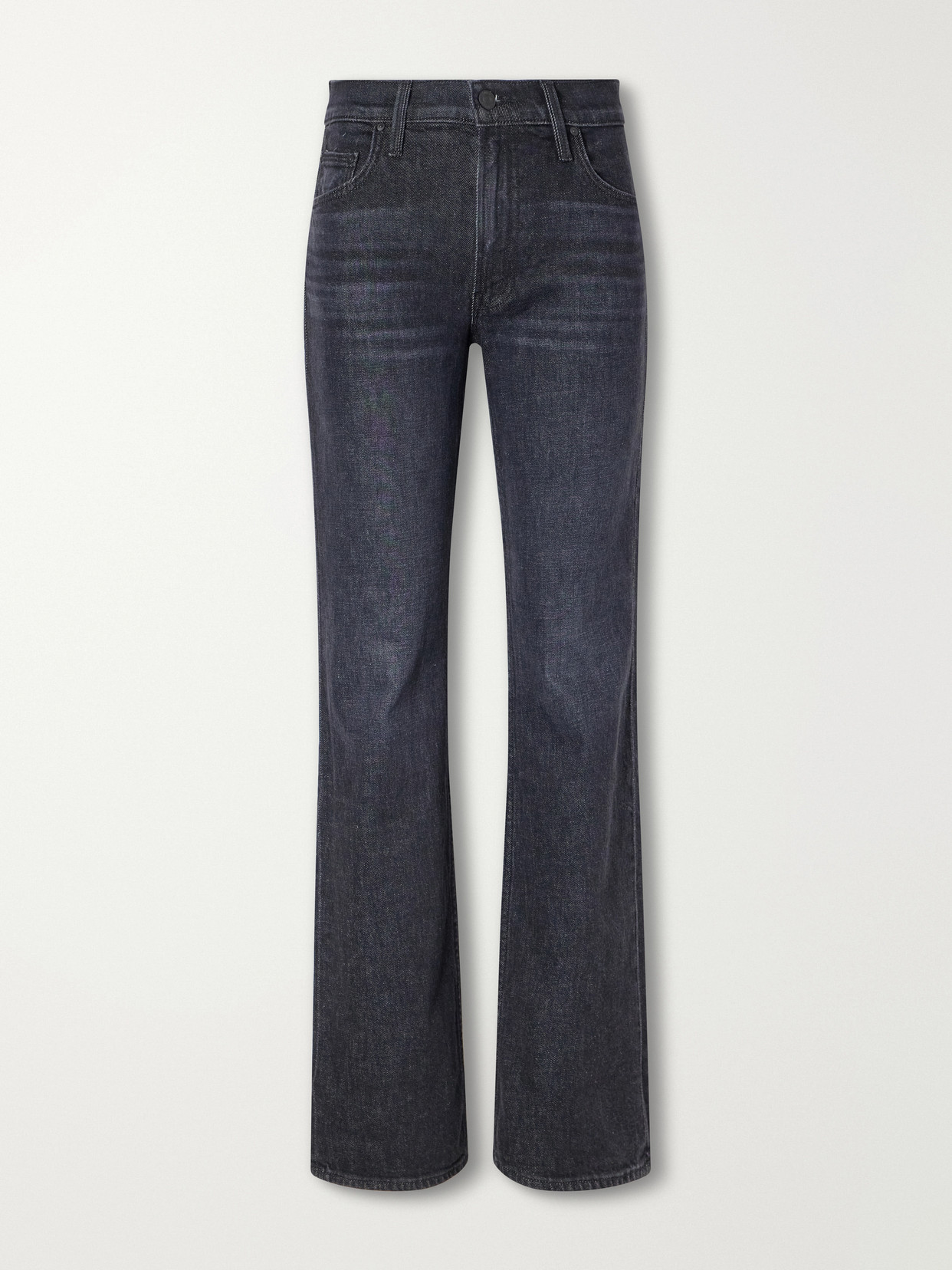 Mother The Reifler Stretch Mid-rise Straight-leg Jeans In Blue