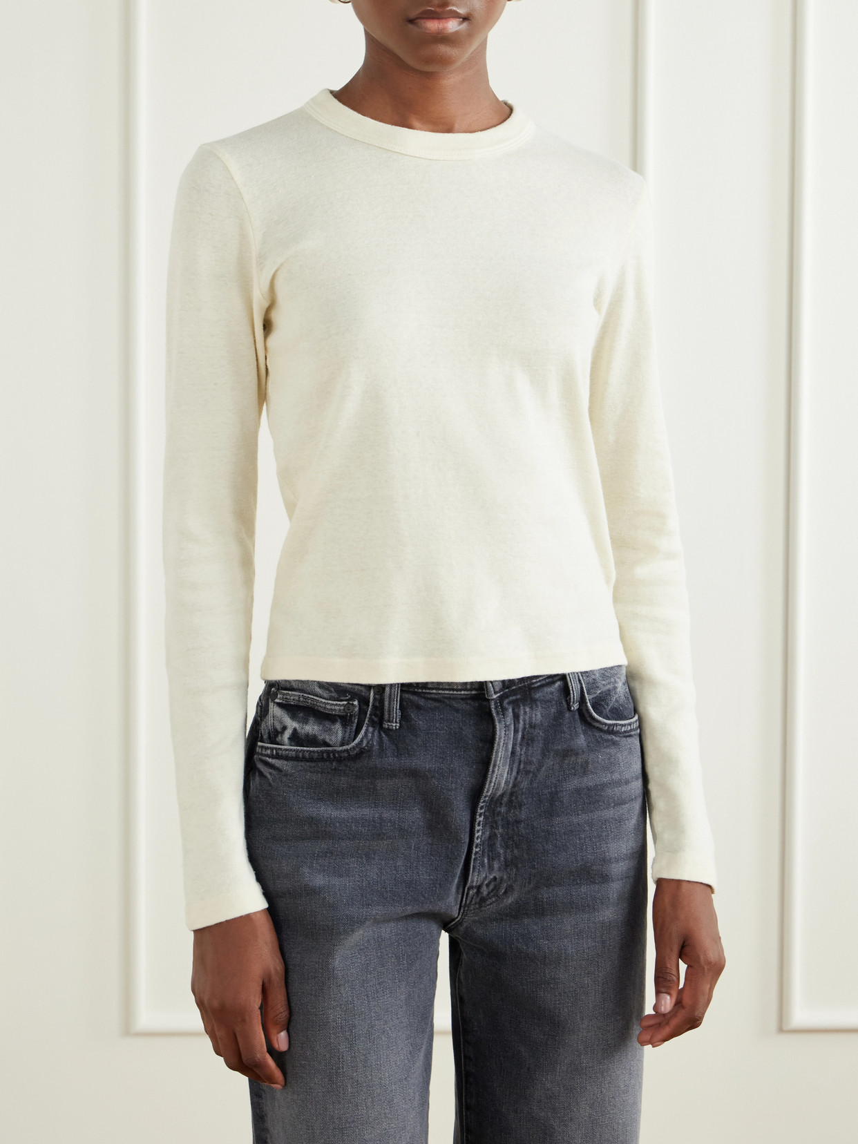 The L/S Itty Bitty Recycled Cotton-Jersey T-Shirt