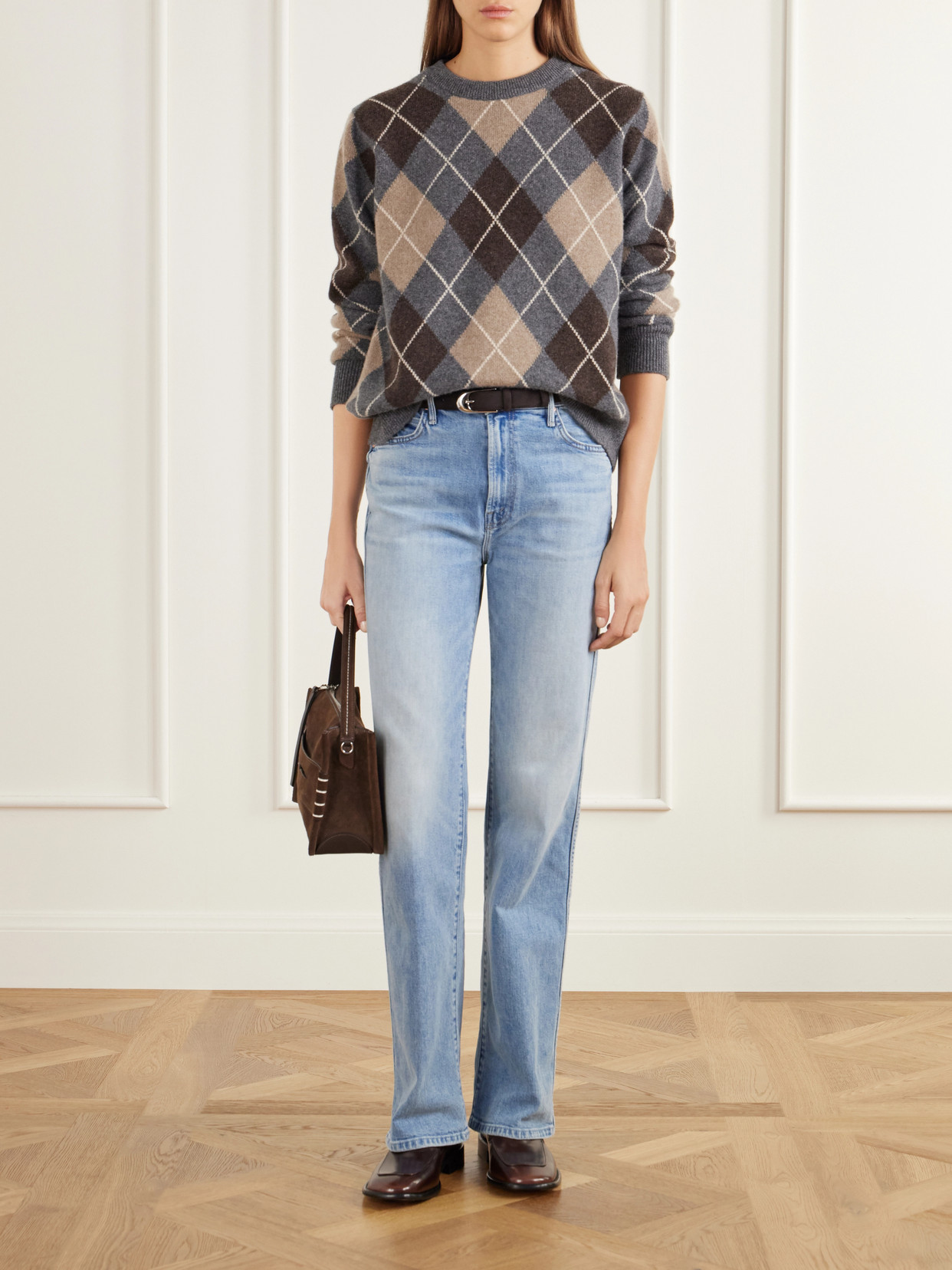 The Kick It Double Sneak Mid-Rise Straight-Leg Jeans