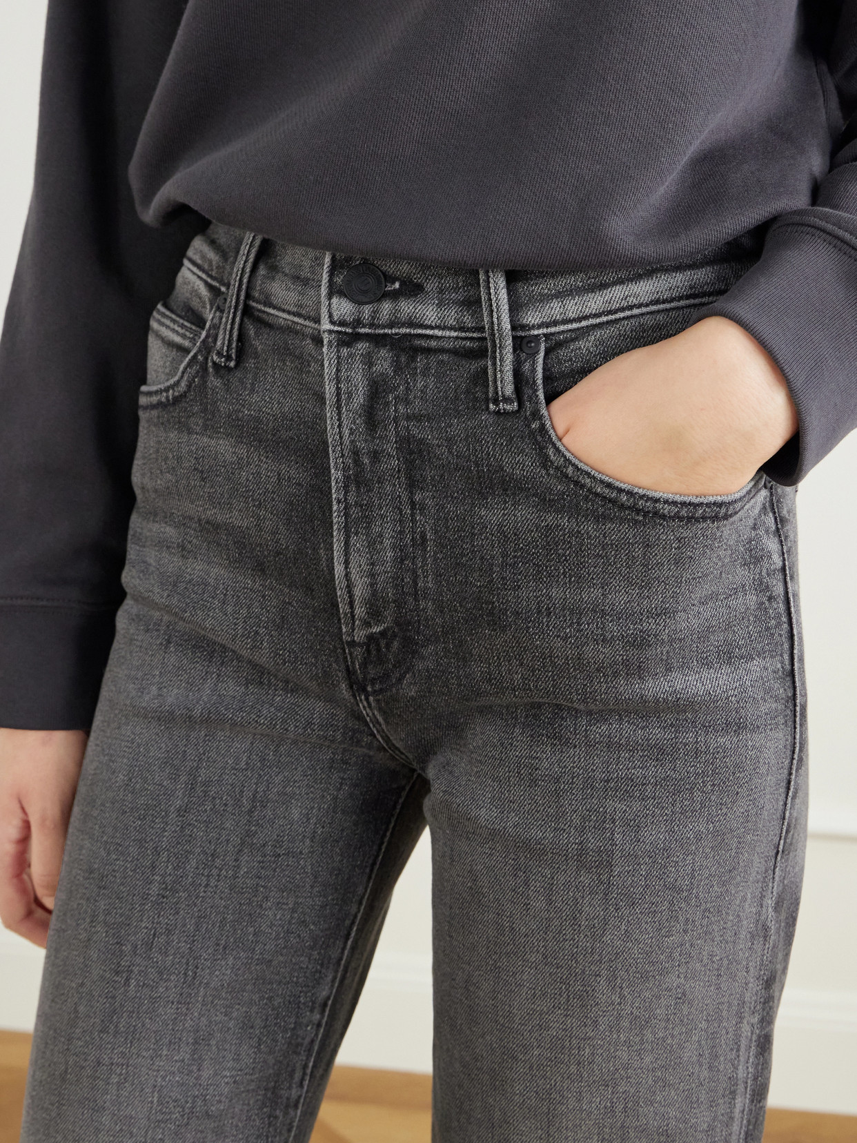 The Kick It High-Rise Straight-Leg Stretch Jeans