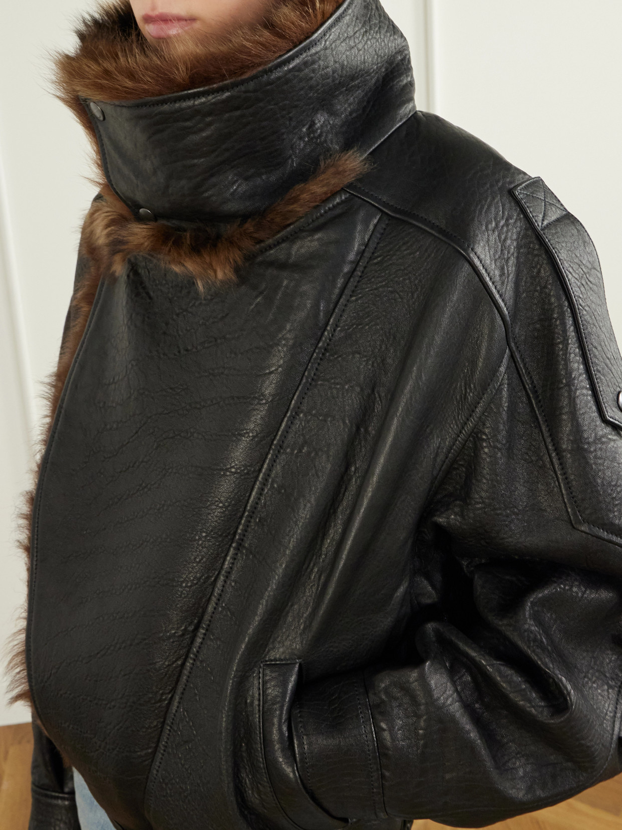 Belted Shearling Jacket