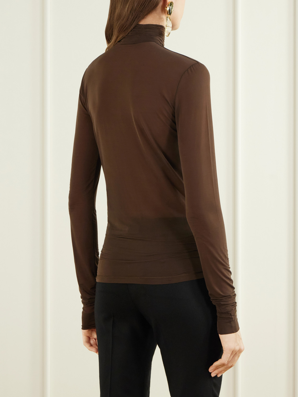 Jersey Turtleneck T-Shirt