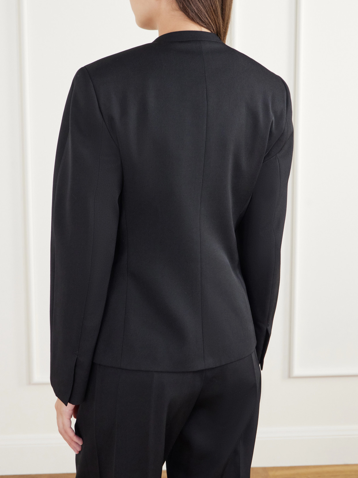 Wool-Grain De Poudre Jacket