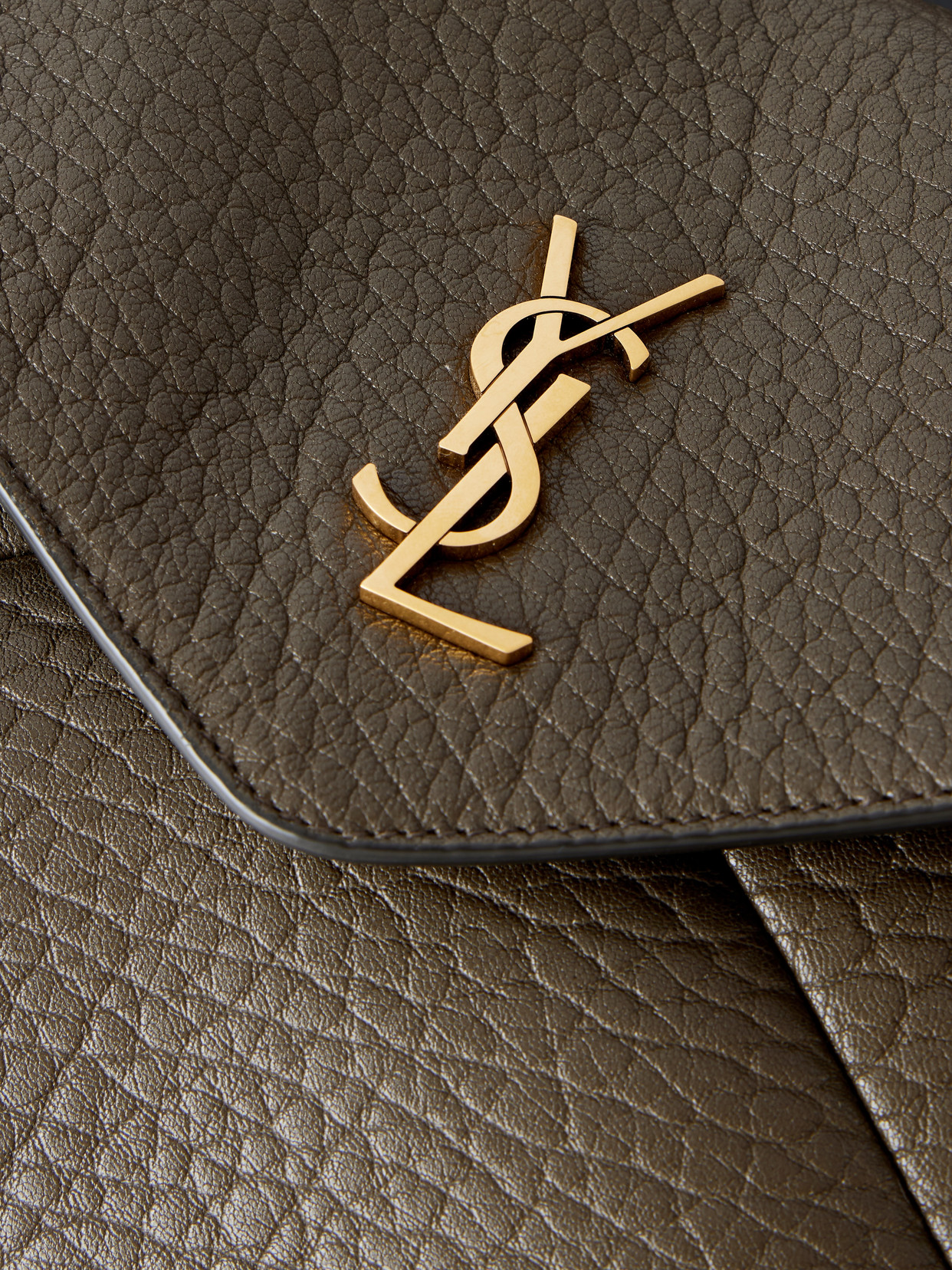 Cassandre Textured-Leather Shoulder Bag