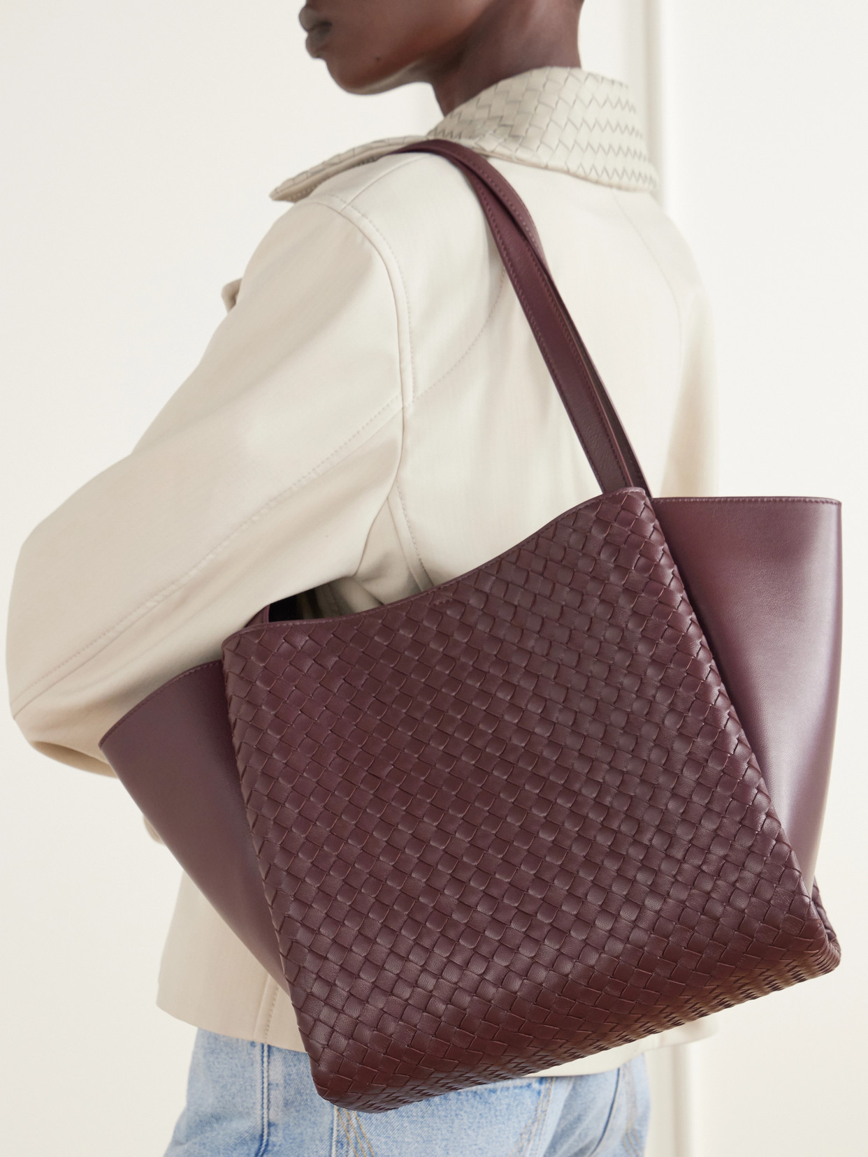 Corso Intrecciato Leather Tote