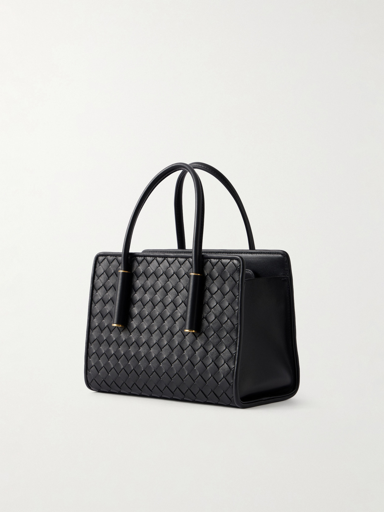 Barbara Mini Intrecciato Leather Tote