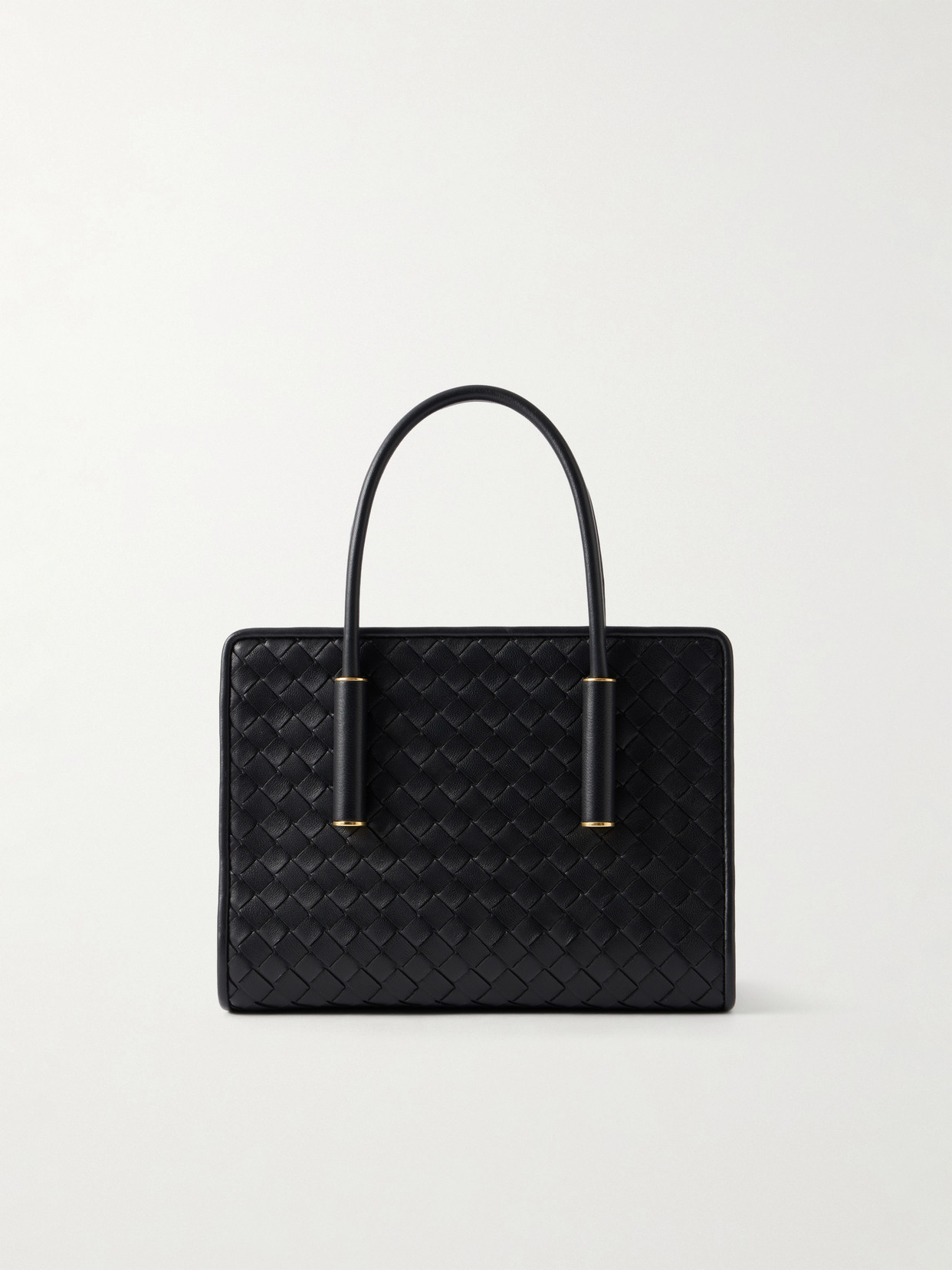 Barbara Mini Intrecciato Leather Tote