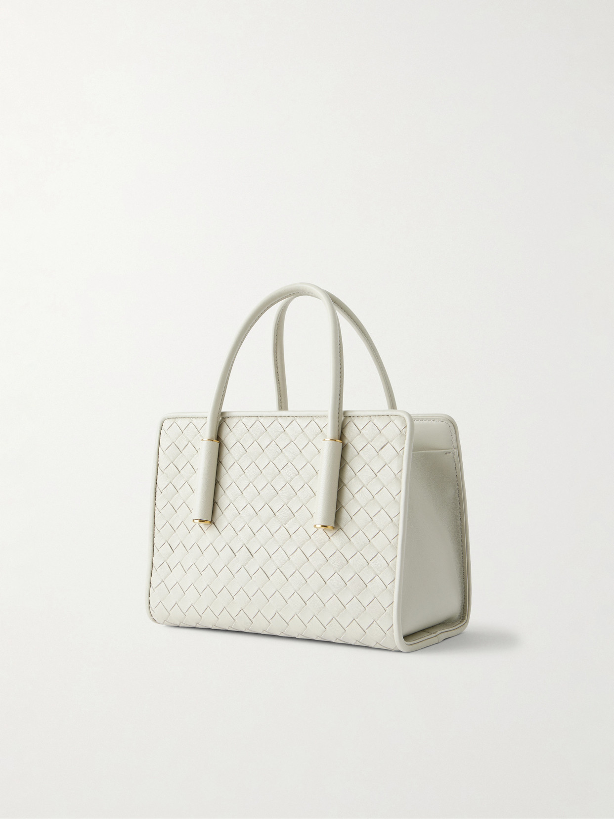 Barbara Mini Intrecciato Leather Tote