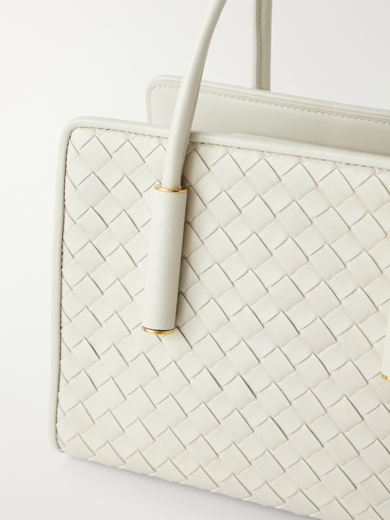 Barbara Mini Intrecciato Leather Tote