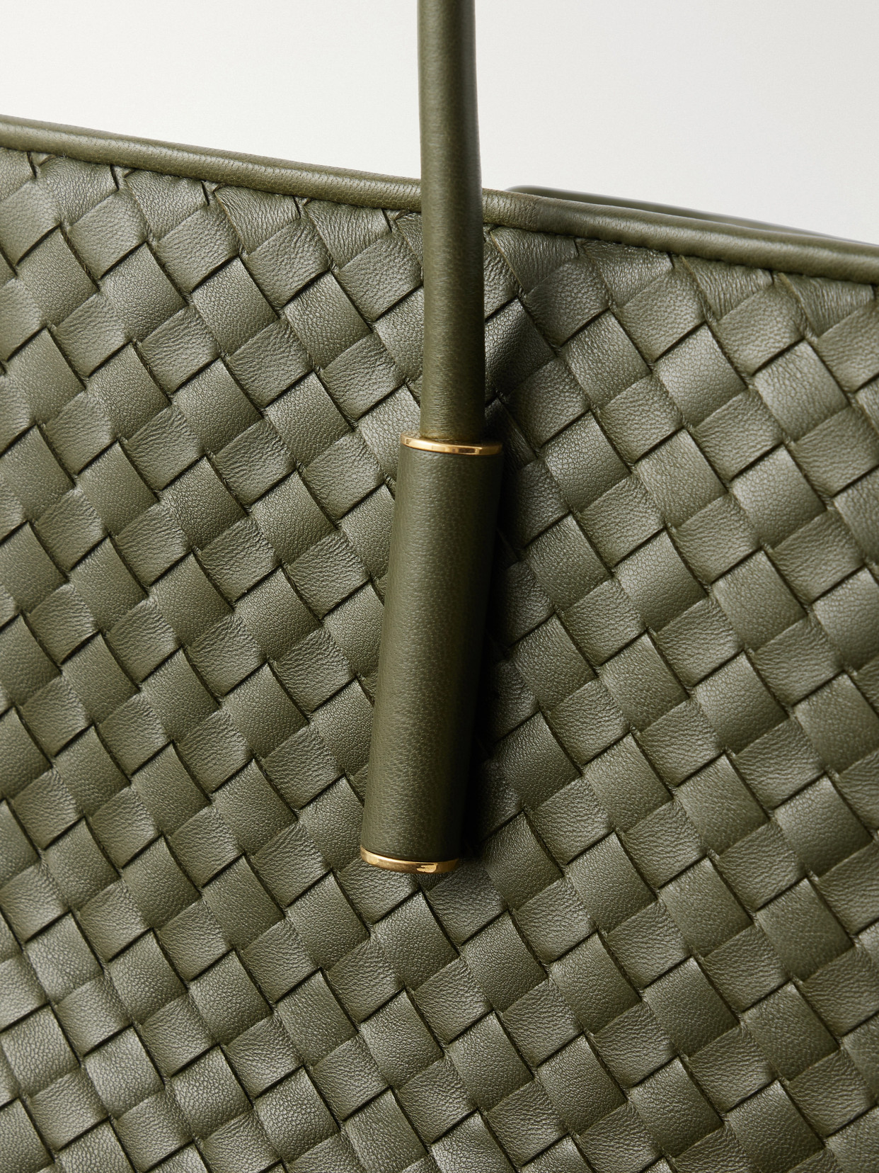 Barbara Intrecciato Leather Tote