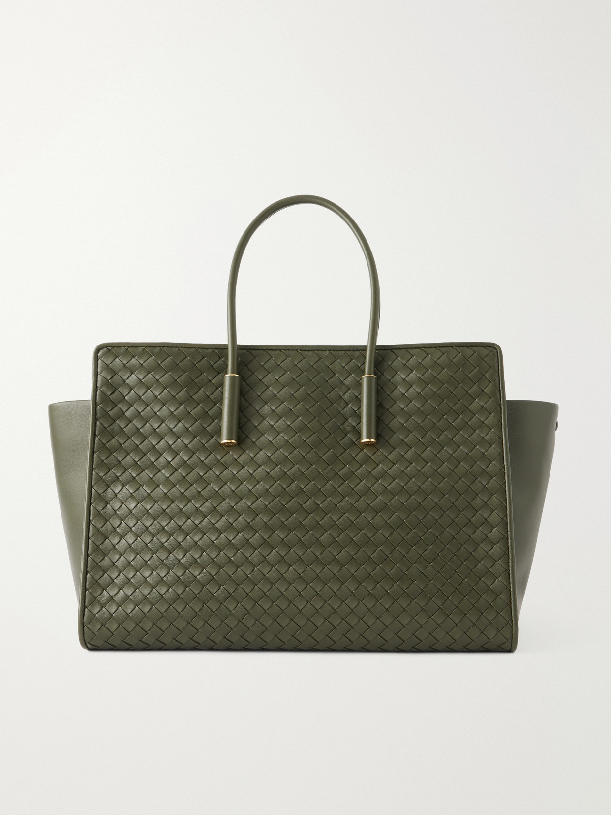 Barbara Intrecciato Leather Tote